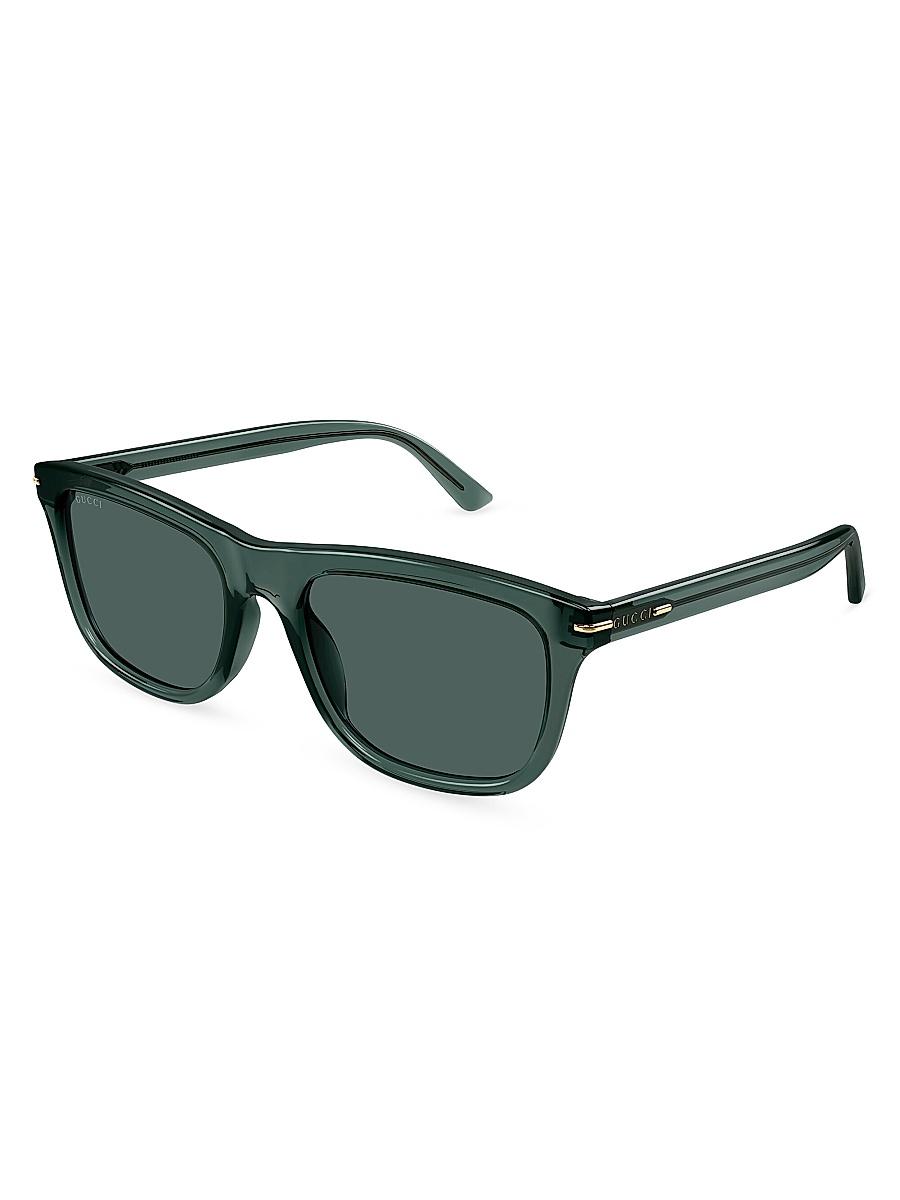 Mens GG Line Squared Recycled Acetate Sunglasses Product Image