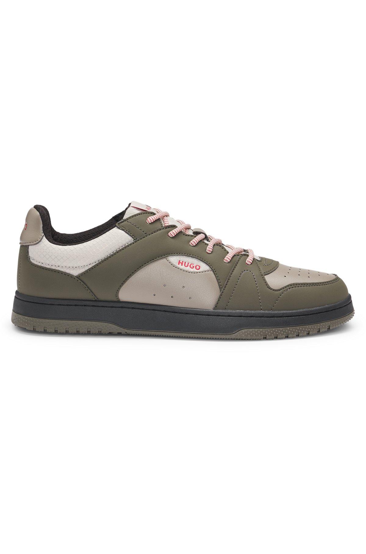 Mixed-material trainers with ripstop and faux suede Product Image