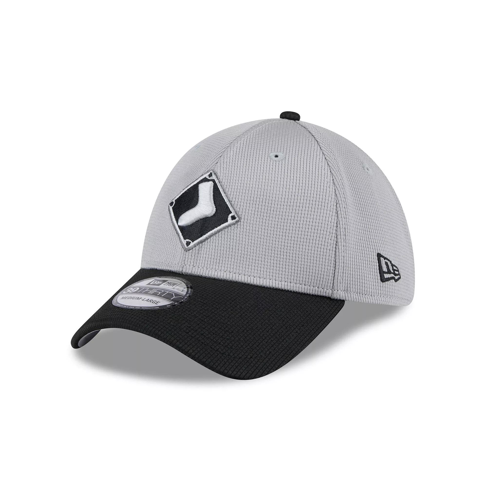 Men's New Era  Gray/Black Chicago White Sox 2025 Batting Practice 39THIRTY Flex Hat, Size: Medium/Large, Grey Product Image