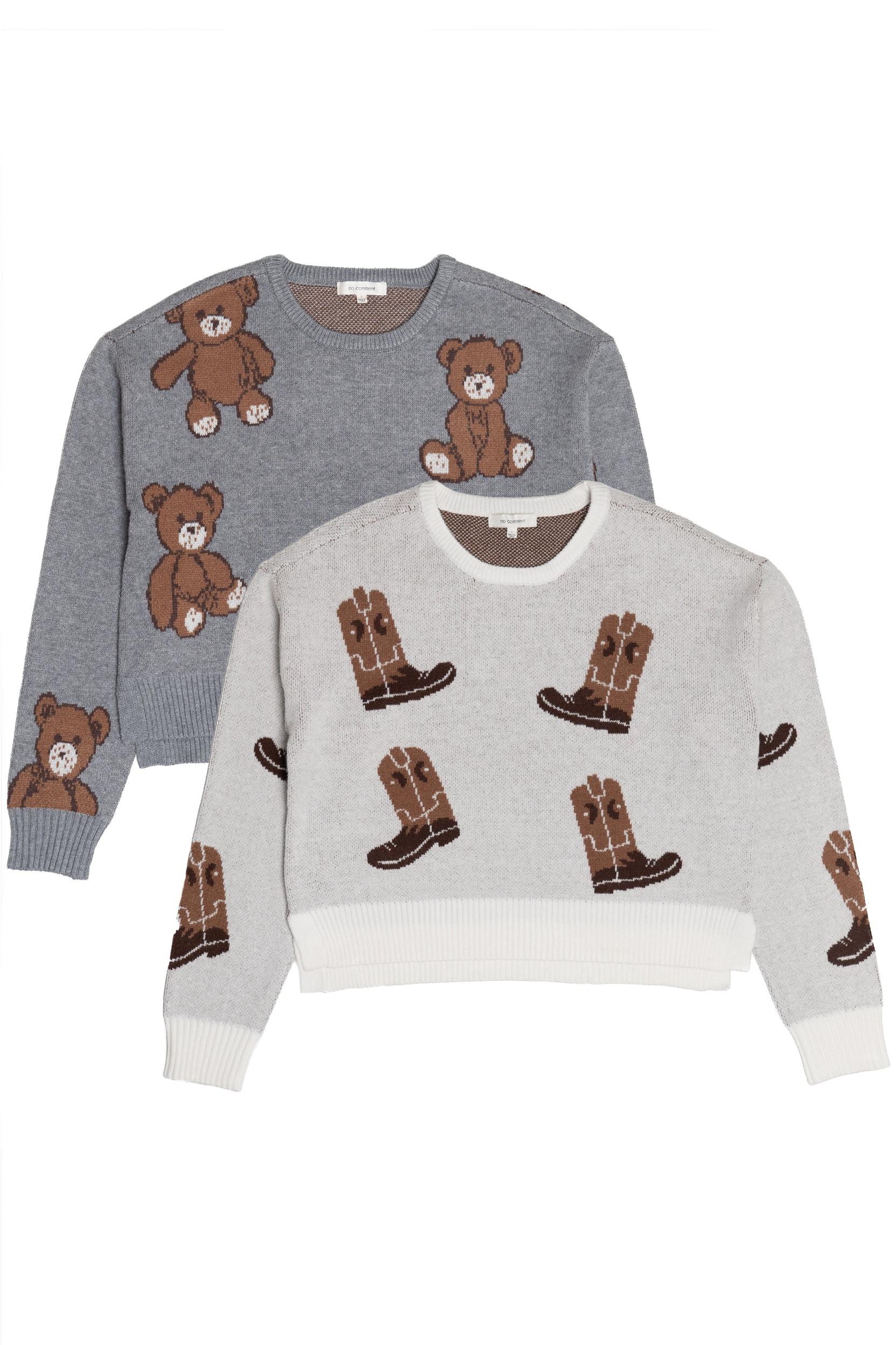 Knit Print Sweater Product Image