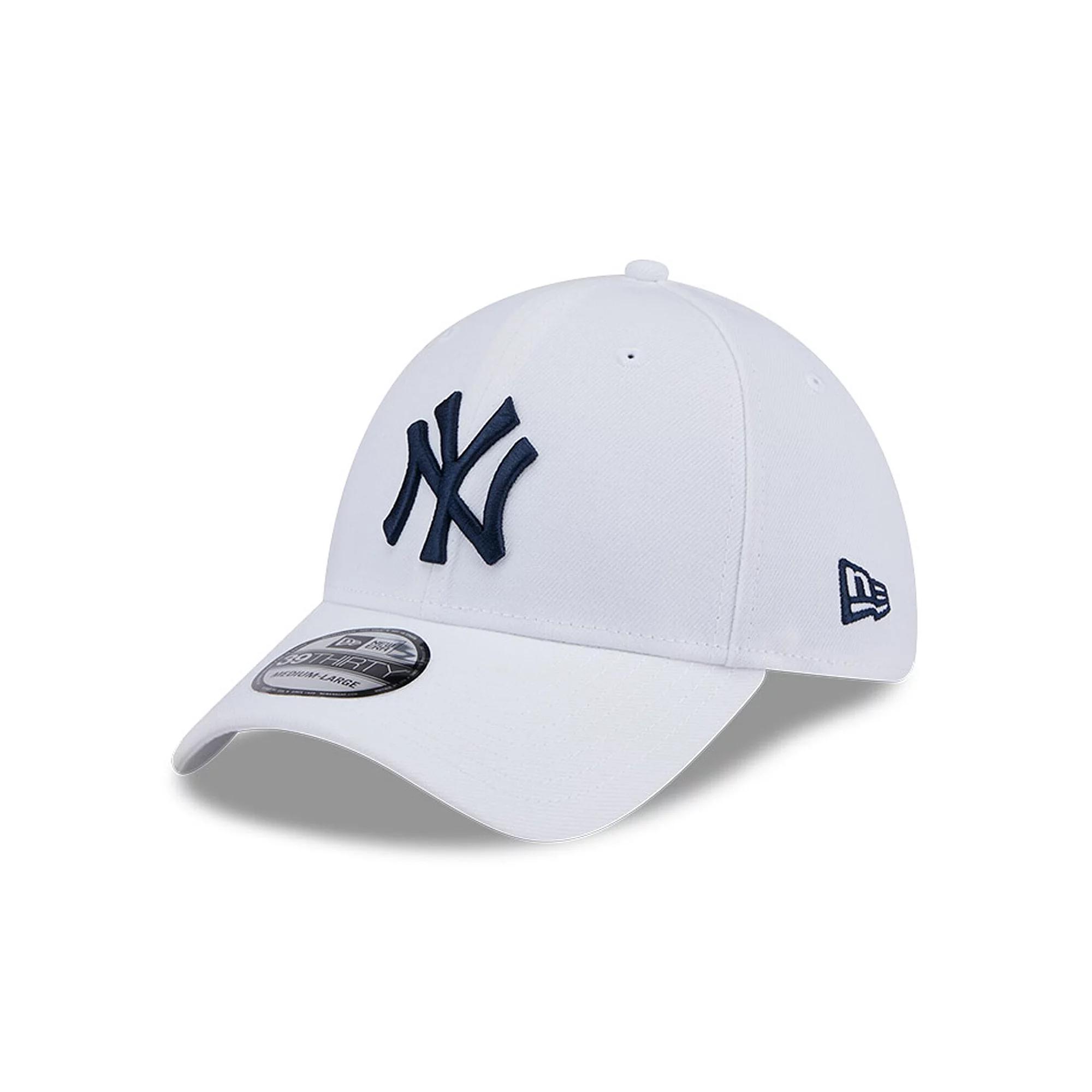 Men's New Era White New York Yankees Evergreen 39THIRTY Flex Hat, Size: Small/Medium Product Image