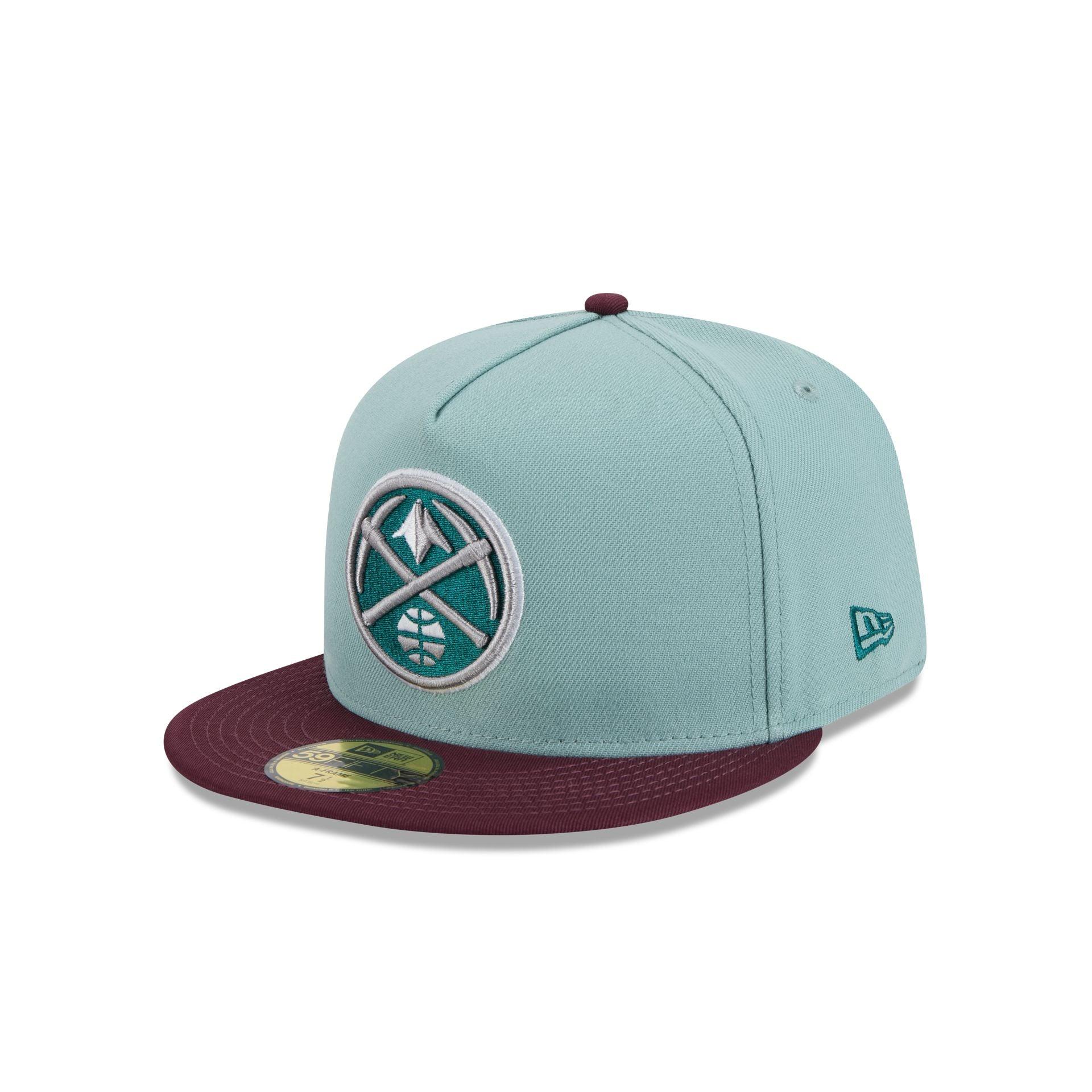 Denver Nuggets Beach Kiss Blue 59FIFTY A-Frame Fitted Hat Male Product Image