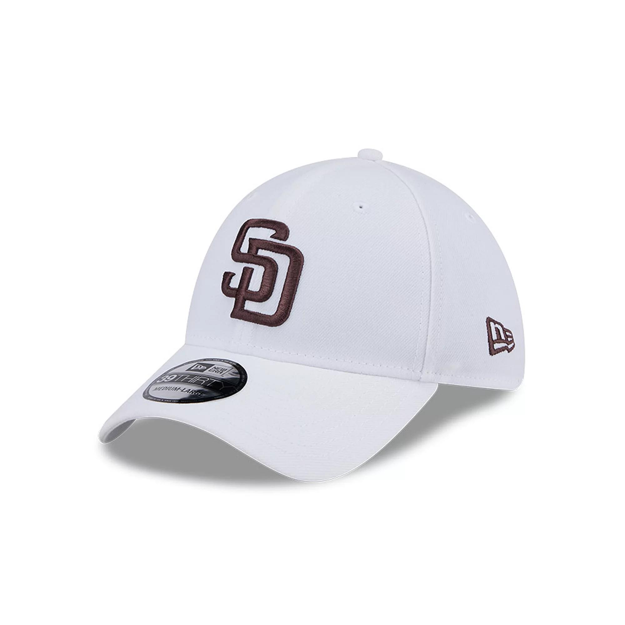 Men's New Era White San Diego Padres Evergreen 39THIRTY Flex Hat,  Product Image