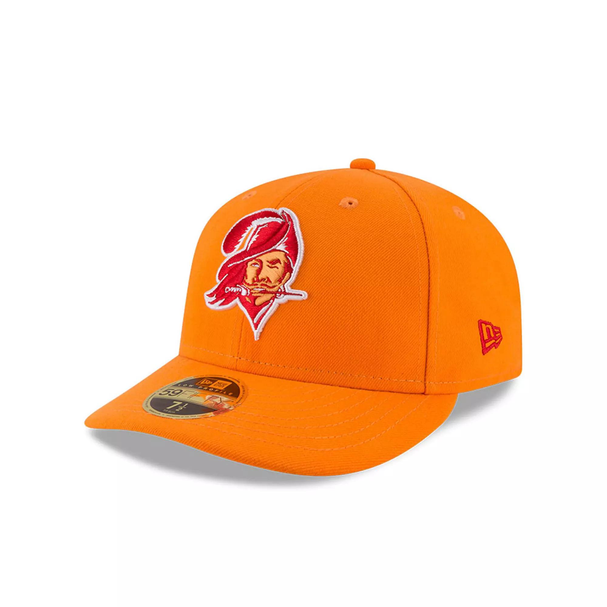Men's New Era Orange Tampa Bay Buccaneers Omaha Throwback Low Profile 59FIFTY Fitted Hat, Size: 6 7/8 Product Image