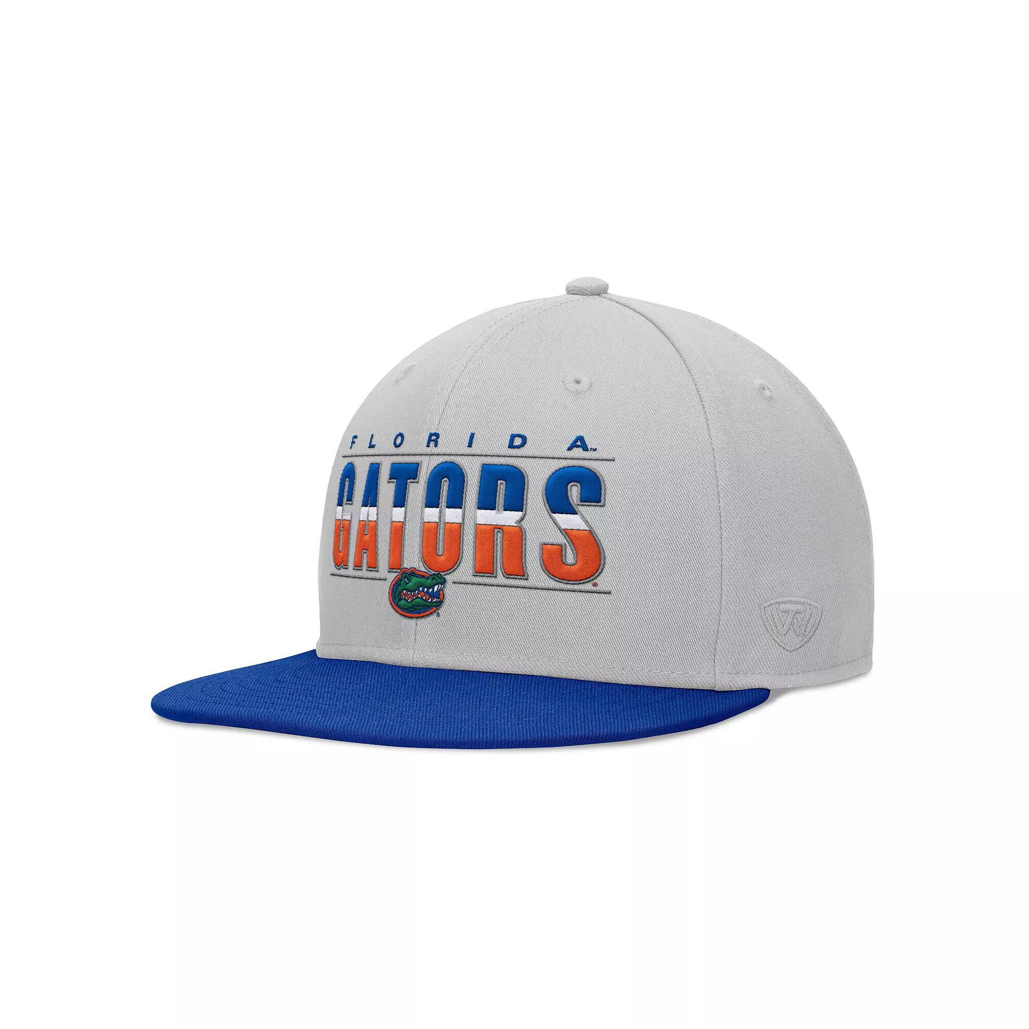 Men's Top of the World Gray Florida Gators Hudson Snapback Hat, Grey Product Image