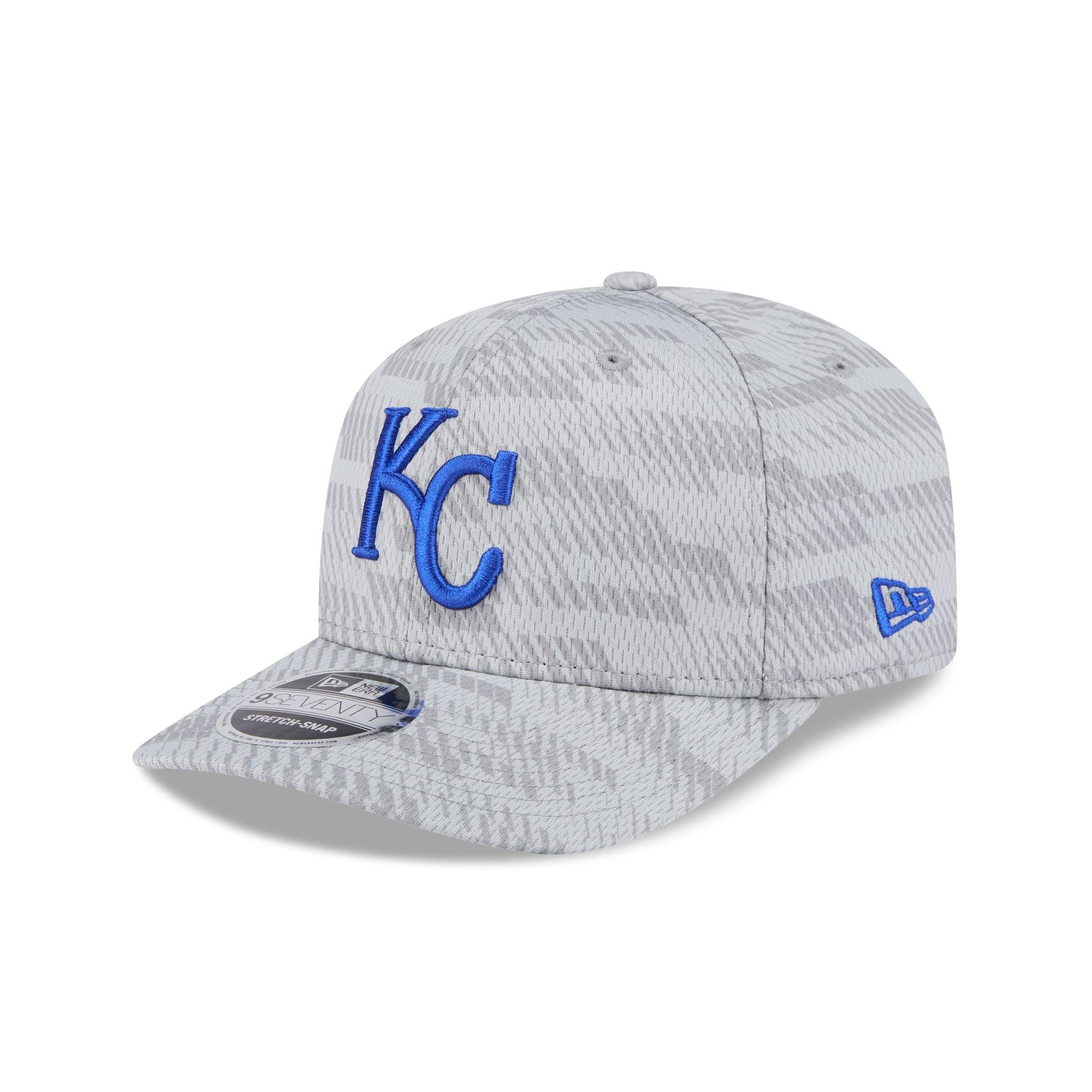 Kansas City Royals 2025 Clubhouse Gray 9SEVENTY Stretch-Snap Hat Male Product Image