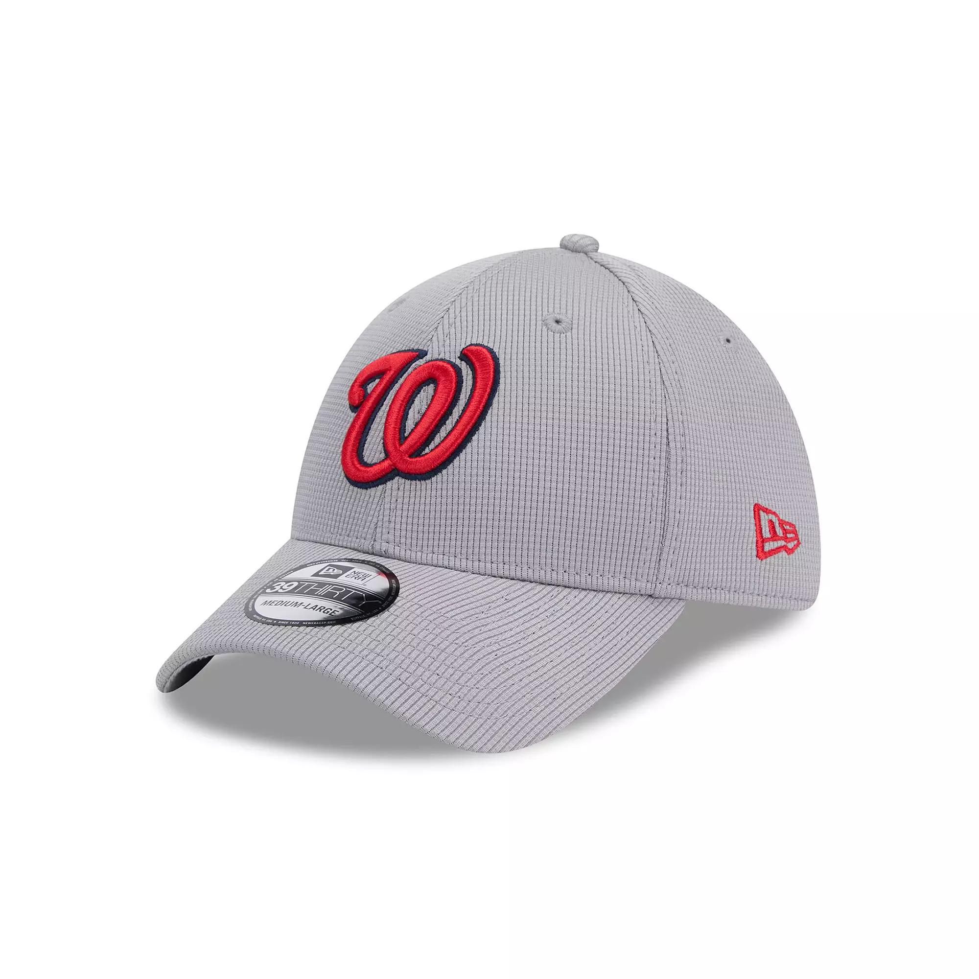 Men's New Era Gray Washington Nationals Active Pivot 39THIRTY Flex Hat,  Product Image