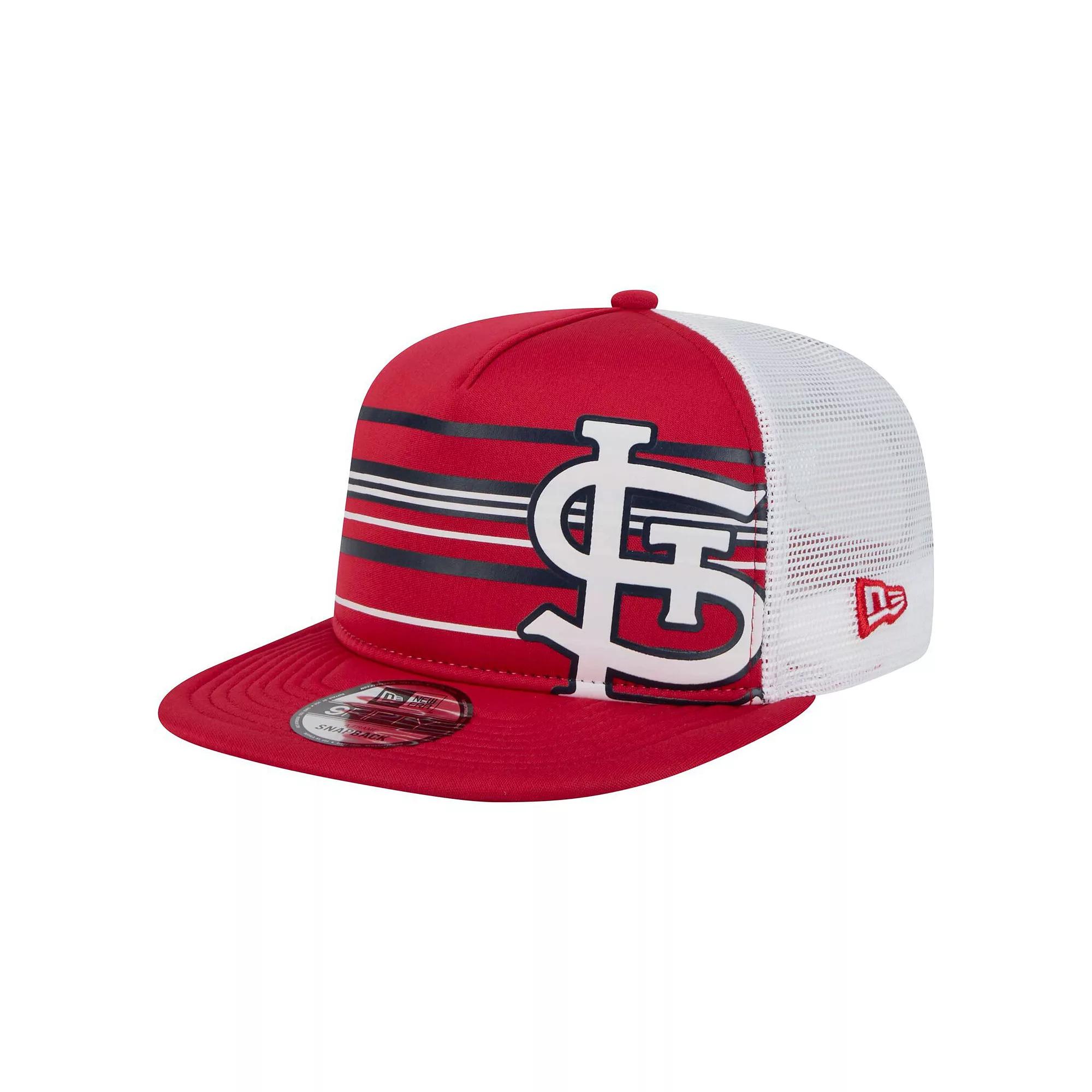 Men's New Era Red St. Louis Cardinals 9FIFTY A-Frame Trucker Snapback Hat Product Image