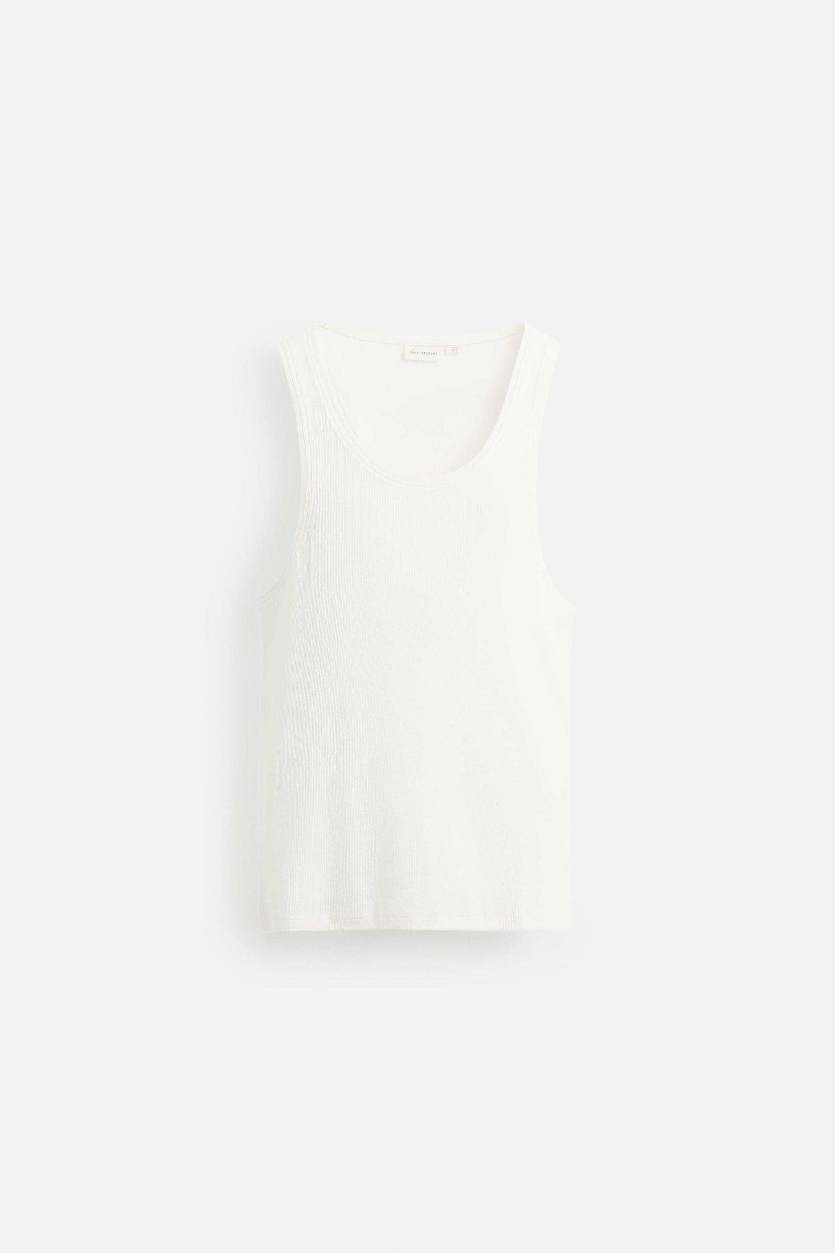RIBBED COTTON-HEMP TANK TOP Product Image