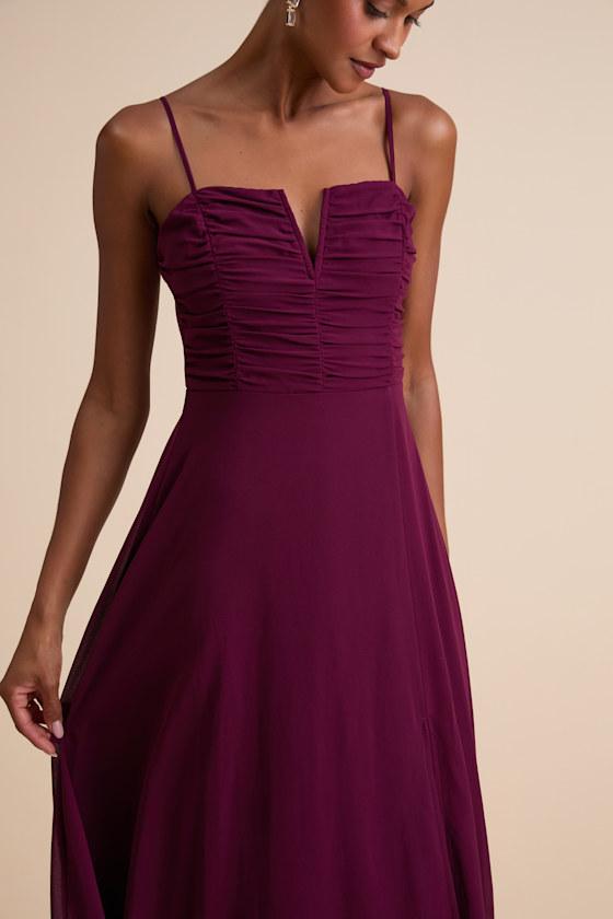 Sweeney Plum Purple Sleeveless Maxi Dress Product Image