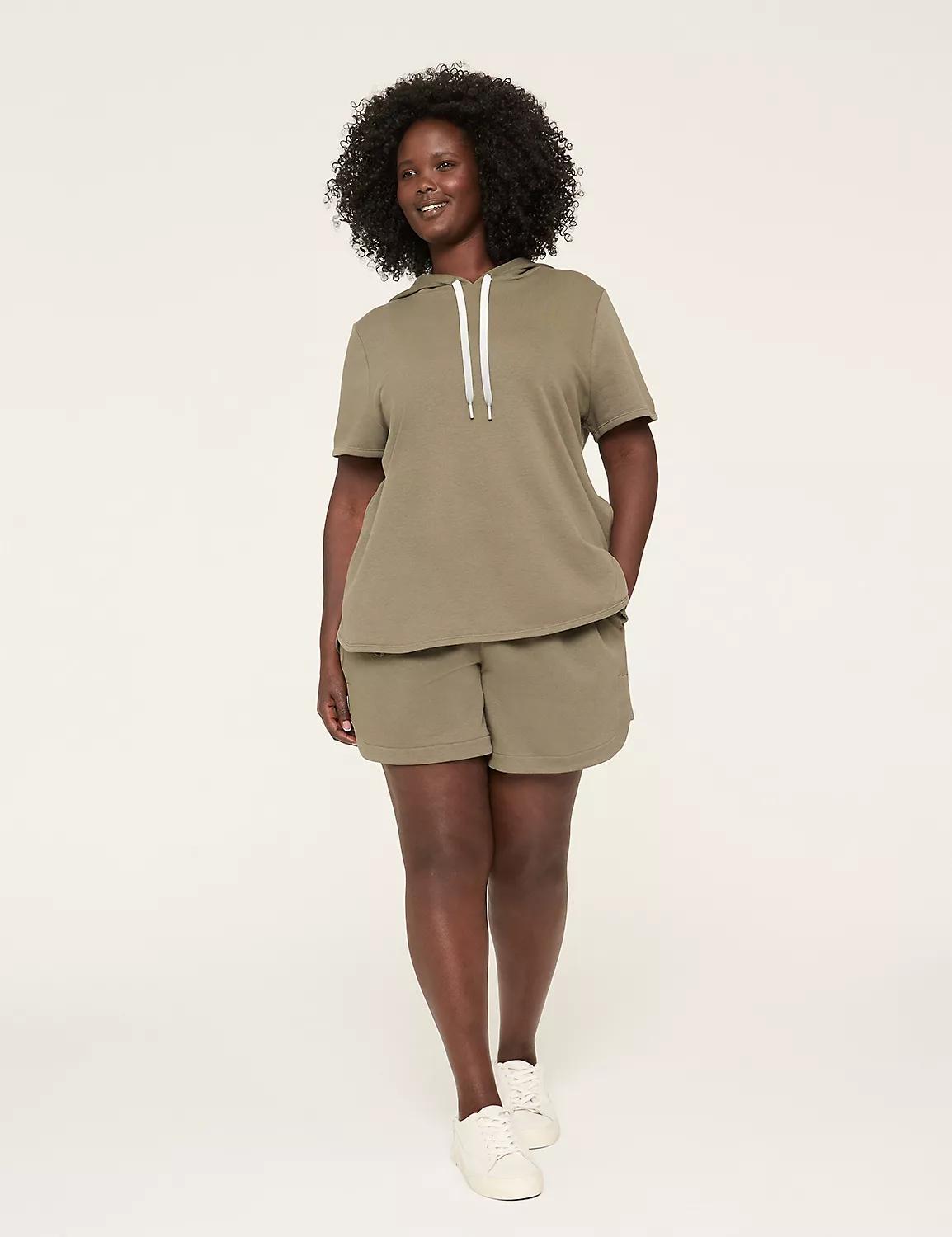 LIVI French Terry Short-Sleeve Hoodie Product Image