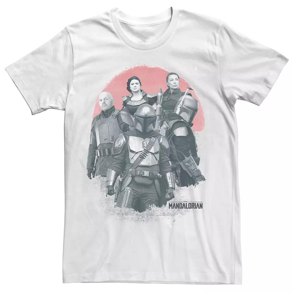 Big & Tall Star Wars: The Mandalorian Group Shot Red Sun R15 Tee, Men's,  Product Image