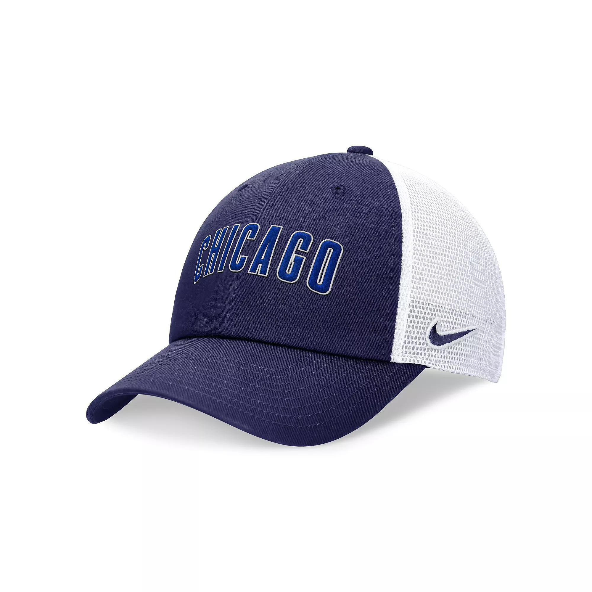Men's Nike Royal Kansas City Royals Evergreen Club Trucker Adjustable Hat, Size: Medium/Large, Blue Product Image