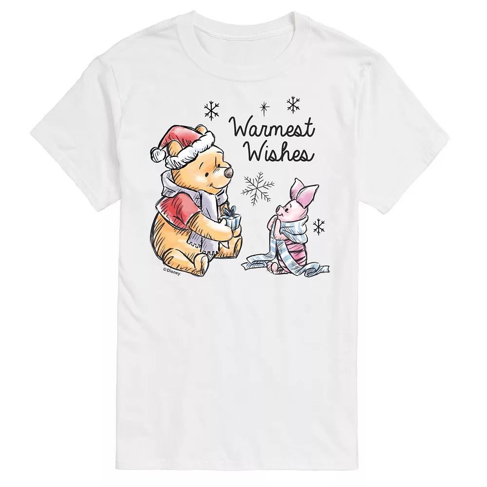 Disney's Winnie The Pooh Men's Warmest Wishes Graphic Tee,  Product Image