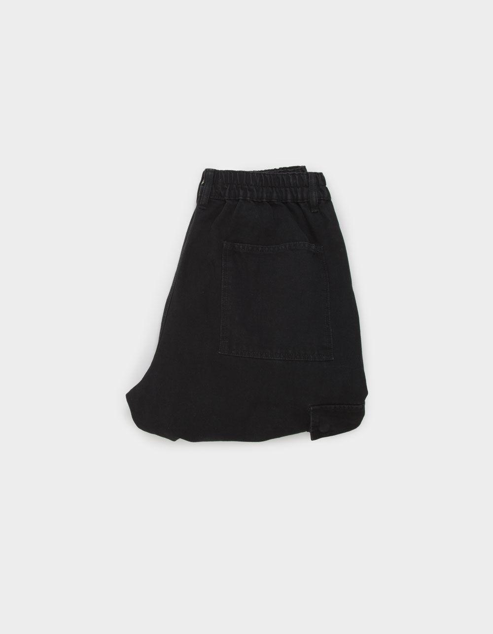 EZEKIEL Tully Mens Baggy Cargo Pants - BLACK Product Image