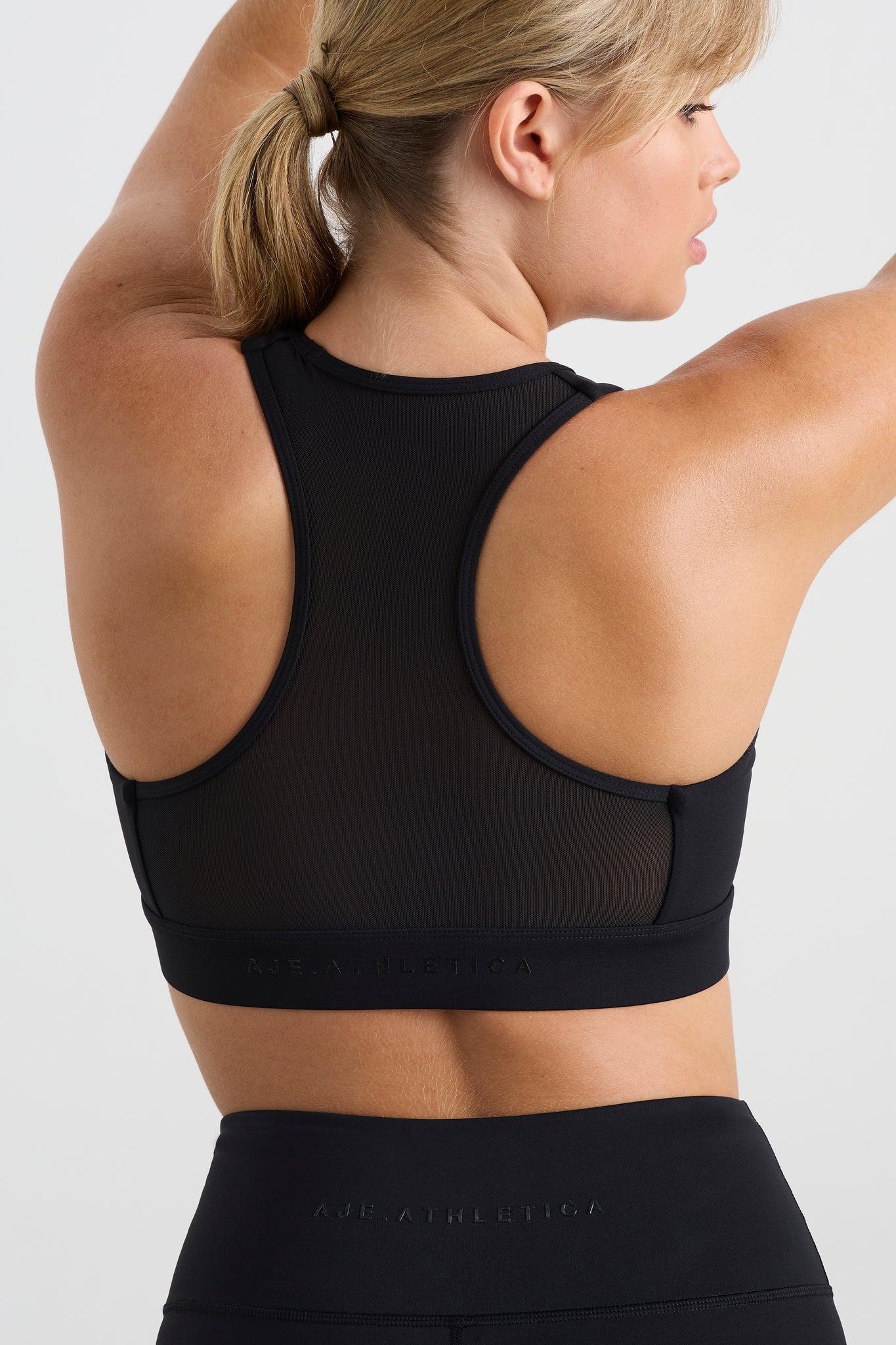 Spliced Mesh Sports Bra 370 Product Image