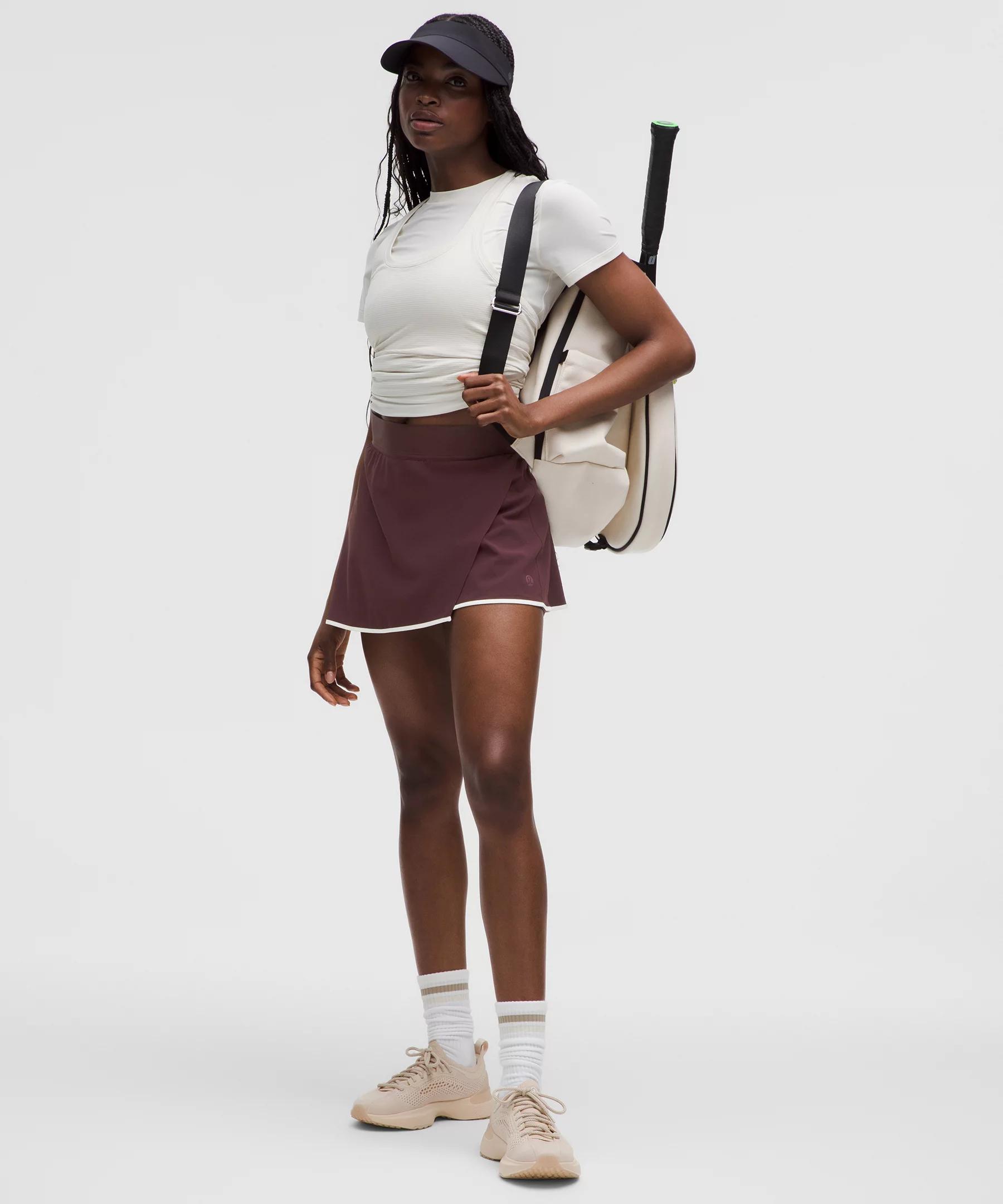 Lightweight Wrap-Front Tennis Skirt Product Image