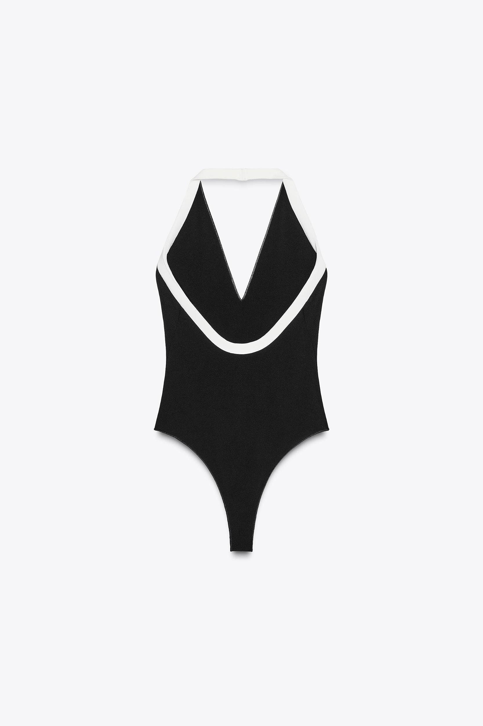 CONTRAST STRETCH BODYSUIT Product Image