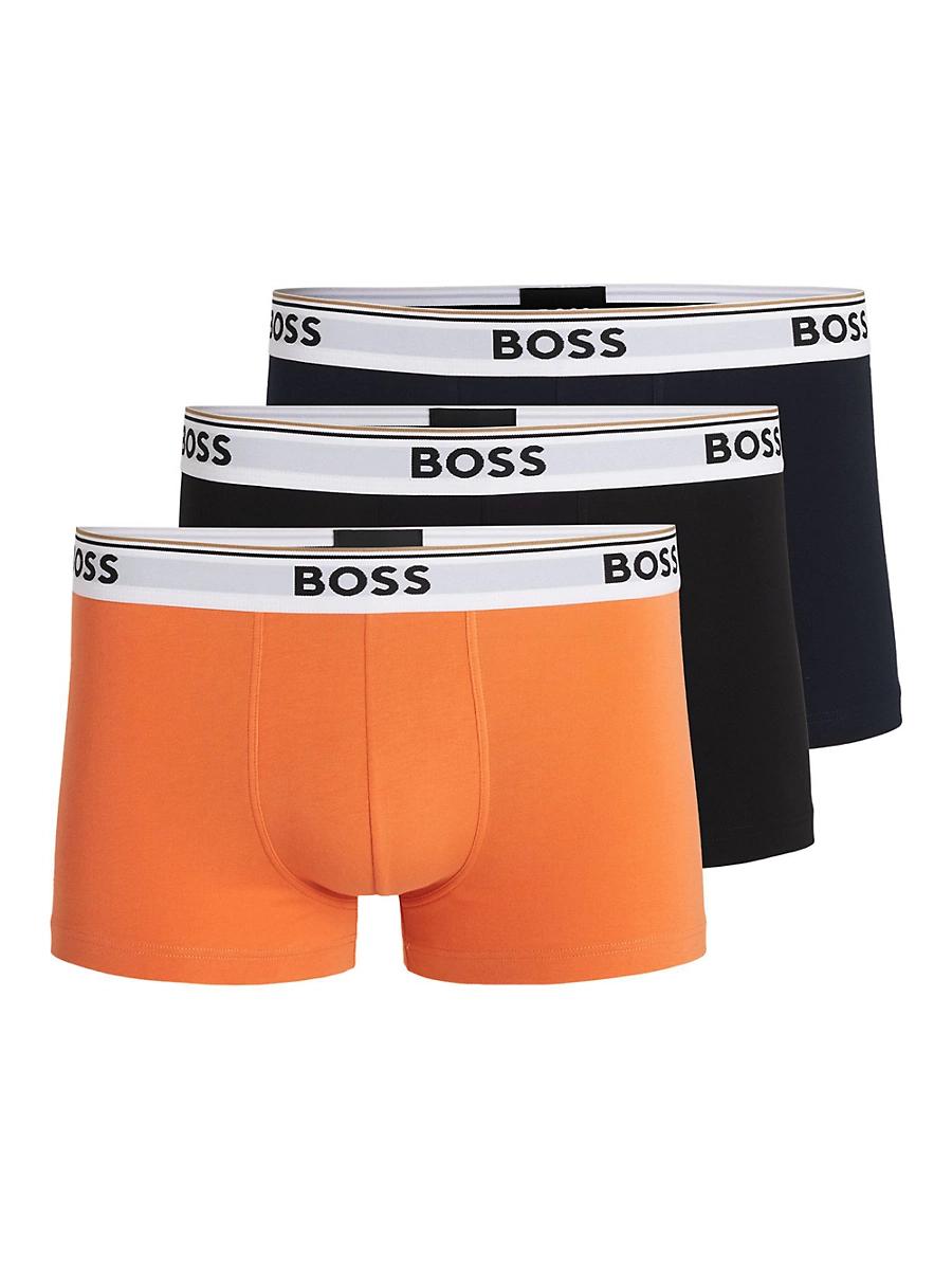 Mens Three-Pack of Stretch-Cotton Trunks Product Image