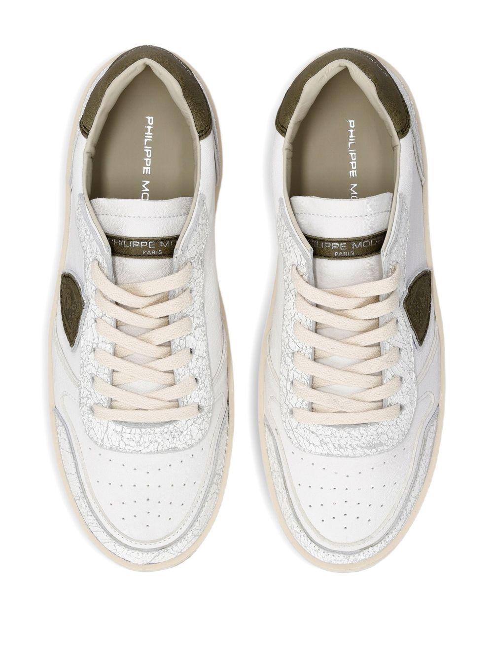 Nice leather-panelled sneakers Product Image