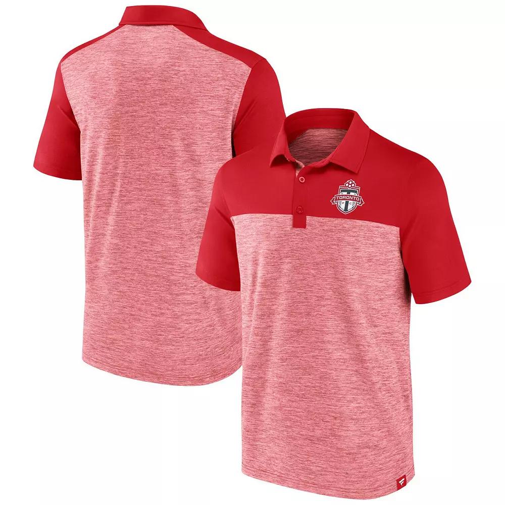 Men's Fanatics Red Toronto FC Clutch Space-Dye Polo,  Product Image