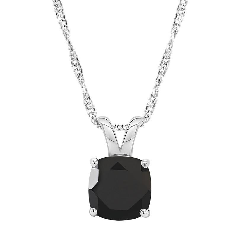 Alyson Layne Sterling Silver Onyx Pendant Necklace, Women's,  Product Image