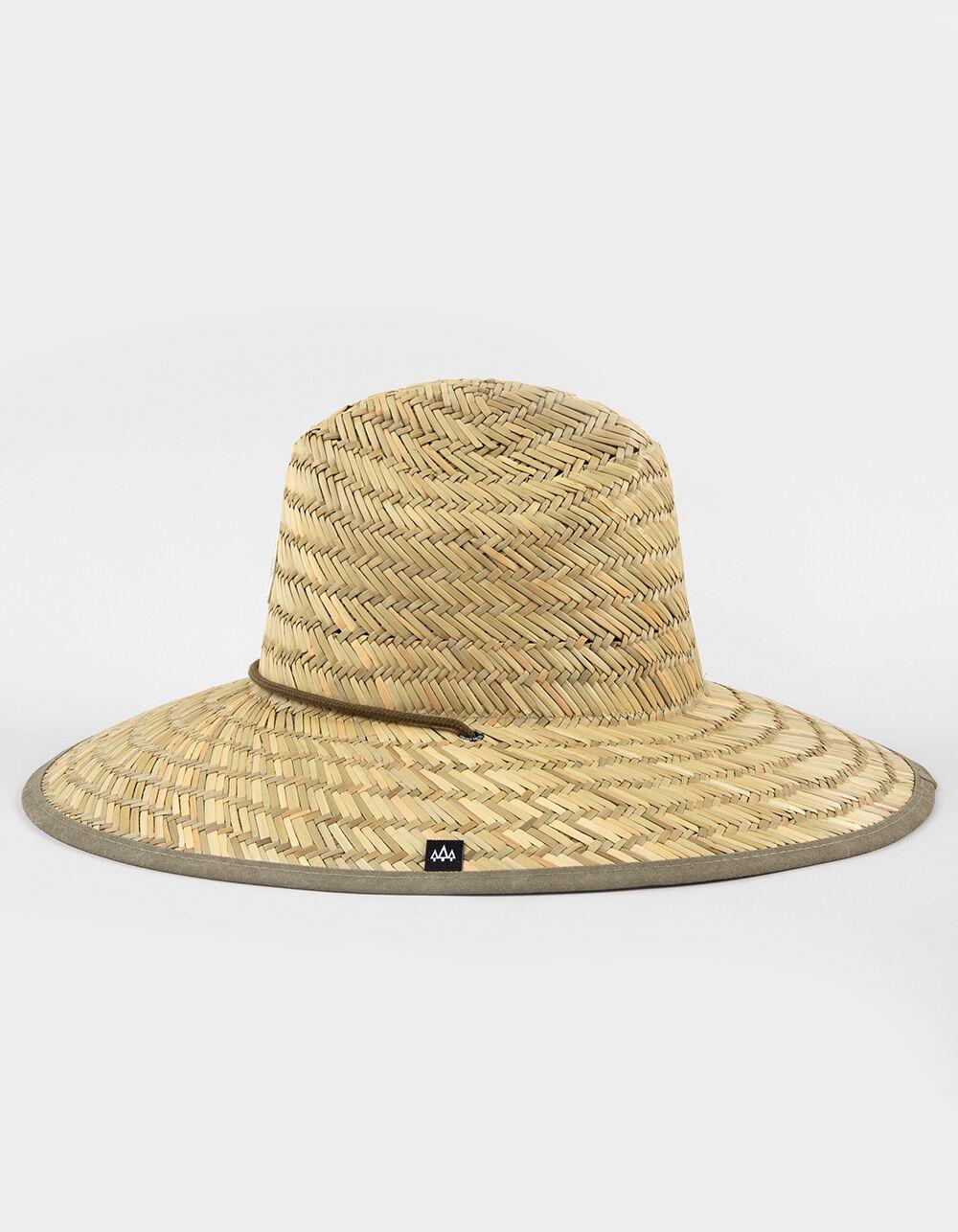 HEMLOCK HAT CO. Signature Straw Lifeguard Hat - BROWN COMBO Product Image