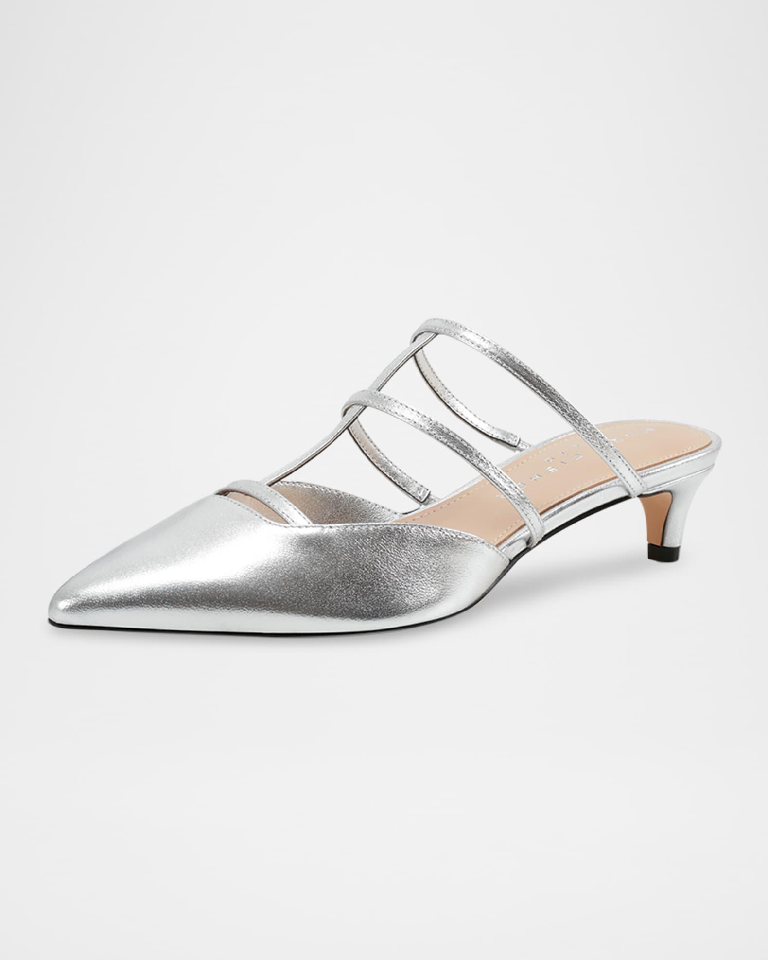 Kodie Leathe T-Strap Mule Pumps Product Image