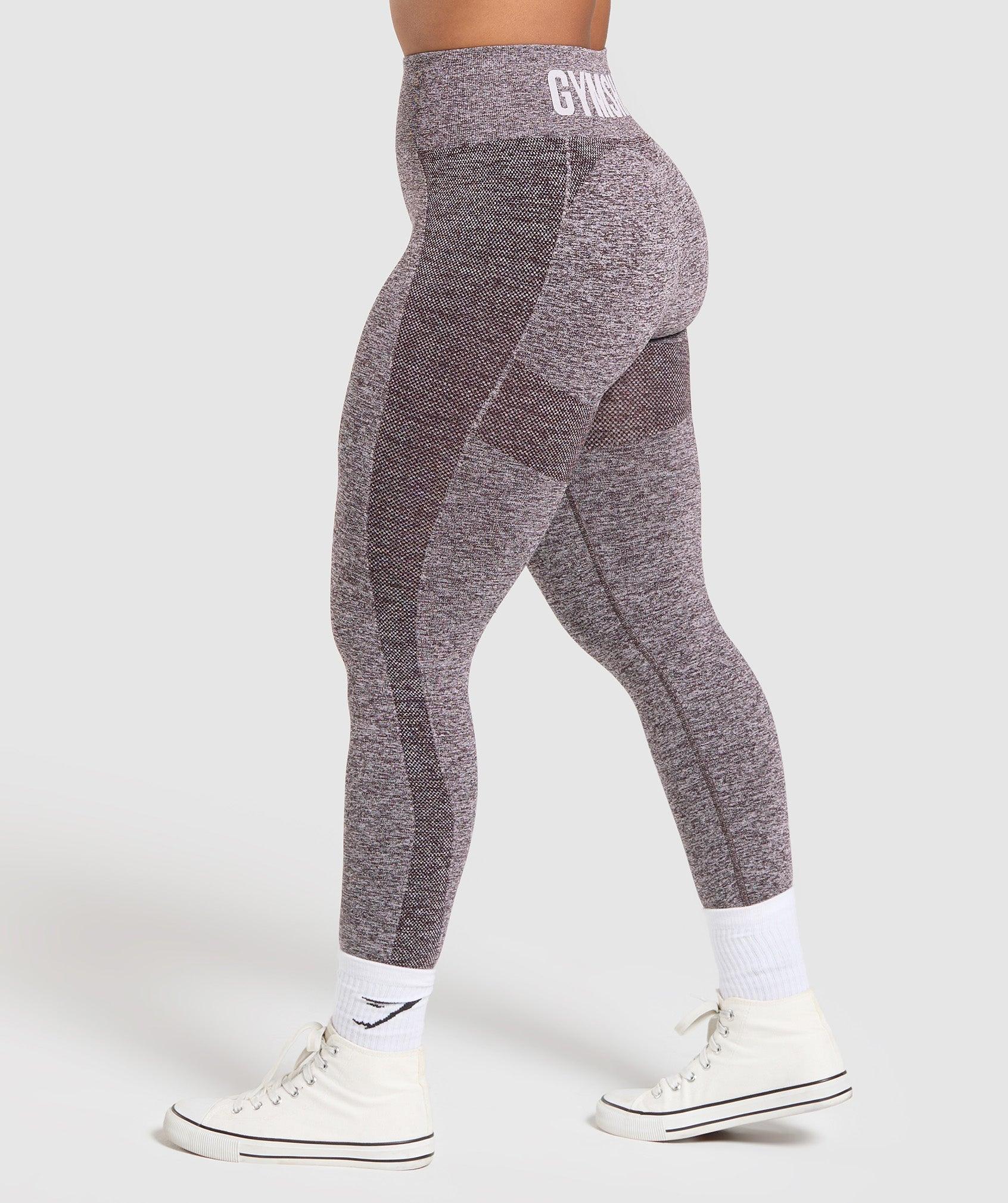 Gymshark Flex High Waisted Leggings - Plum Brown/White Marl Female Product Image