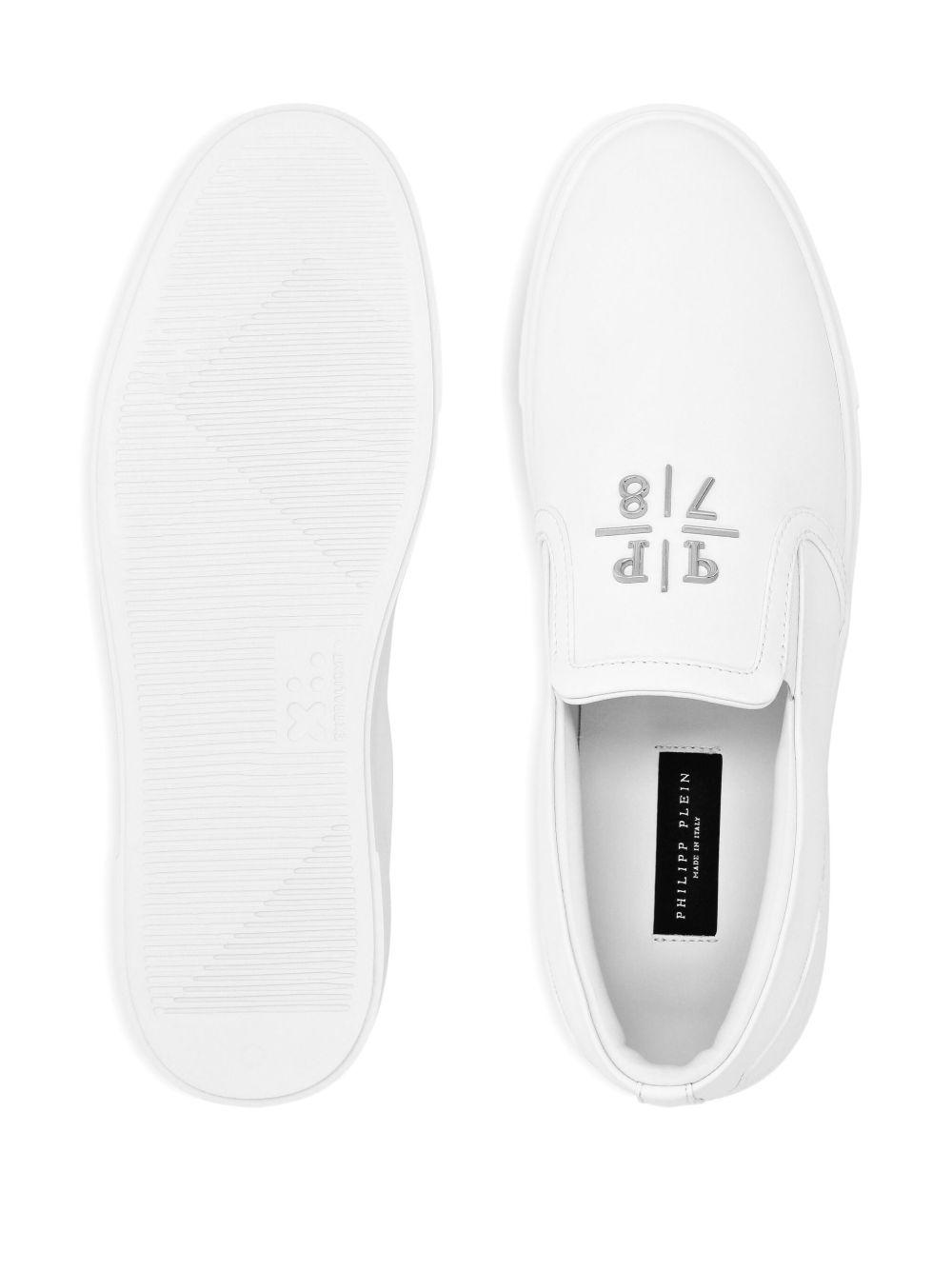 leather slip-on sneakers Product Image