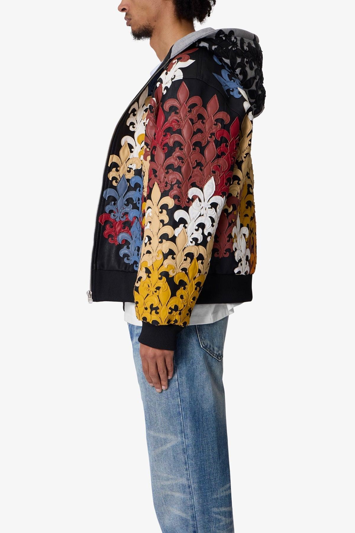 Fleur De Lis All Over Hoodie - Multi Product Image