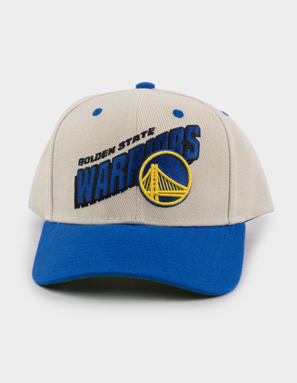 MITCHELL & NESS Golden State Warriors Retro Type Pro Snapback Hat - OFF WHITE Product Image
