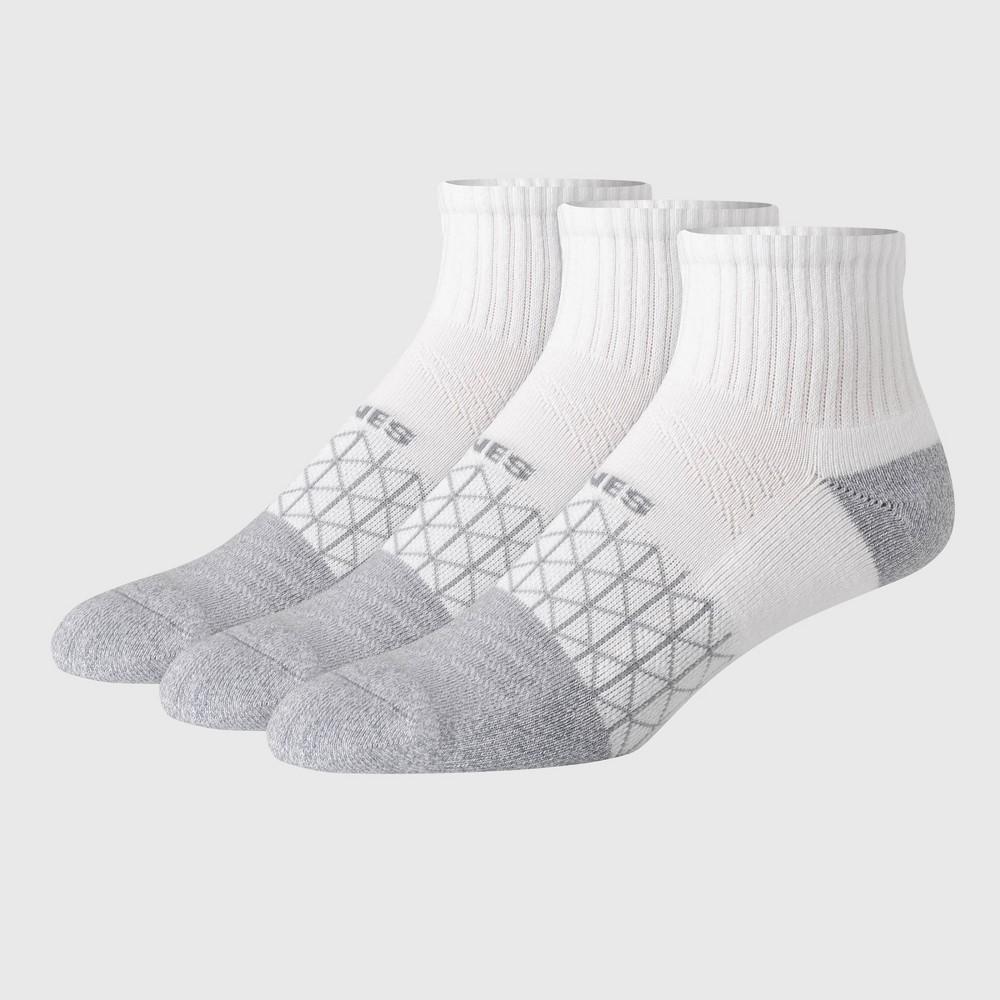 Hanes Men's 3pk Absolute Active Cushioned Ankle Socks - Black 6-12: Cotton Blend, Arch Support, Seamless Toe, Breathable Mesh Product Image