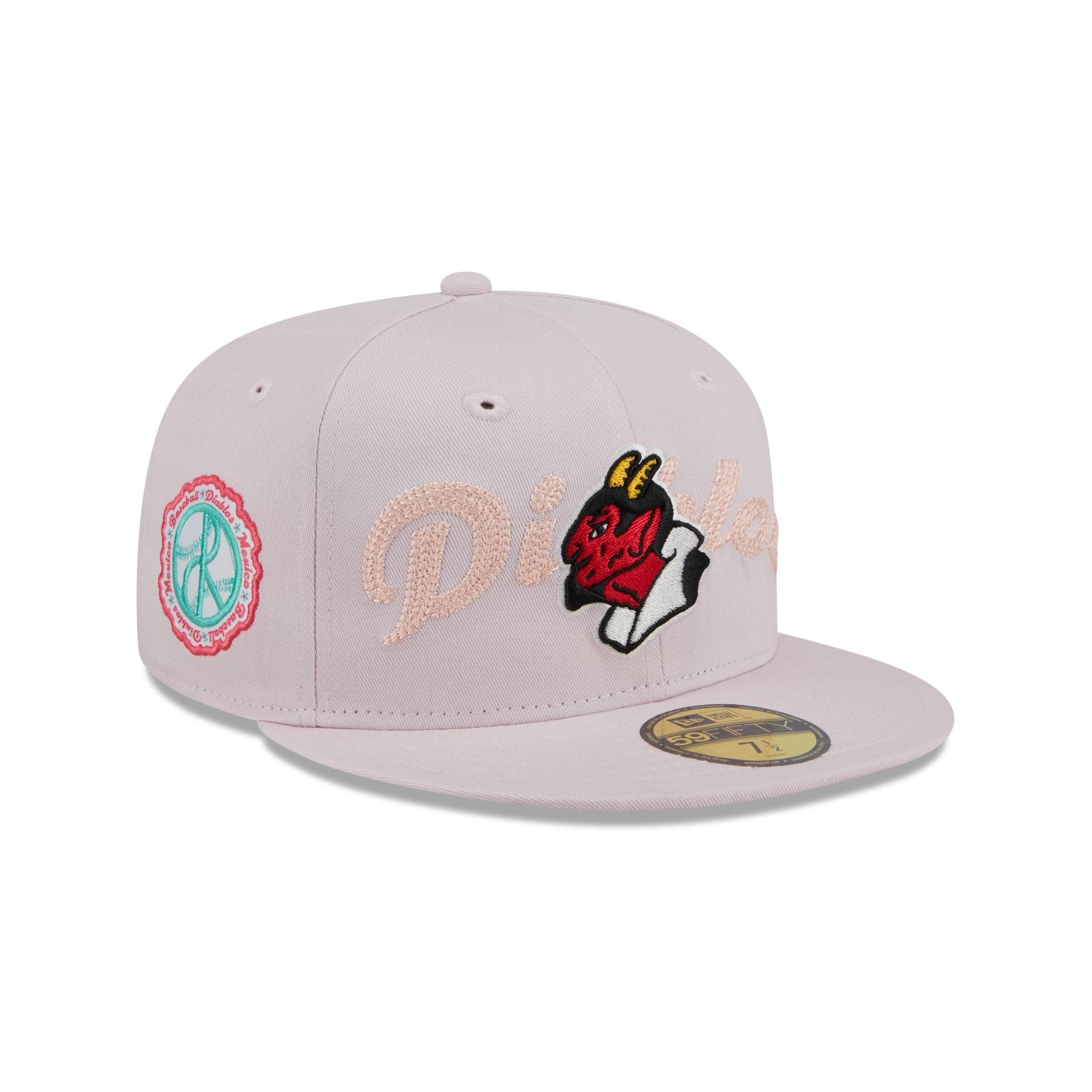 Diablos Rojos del México Stacked Wordmark 59FIFTY Fitted Hat Male Product Image