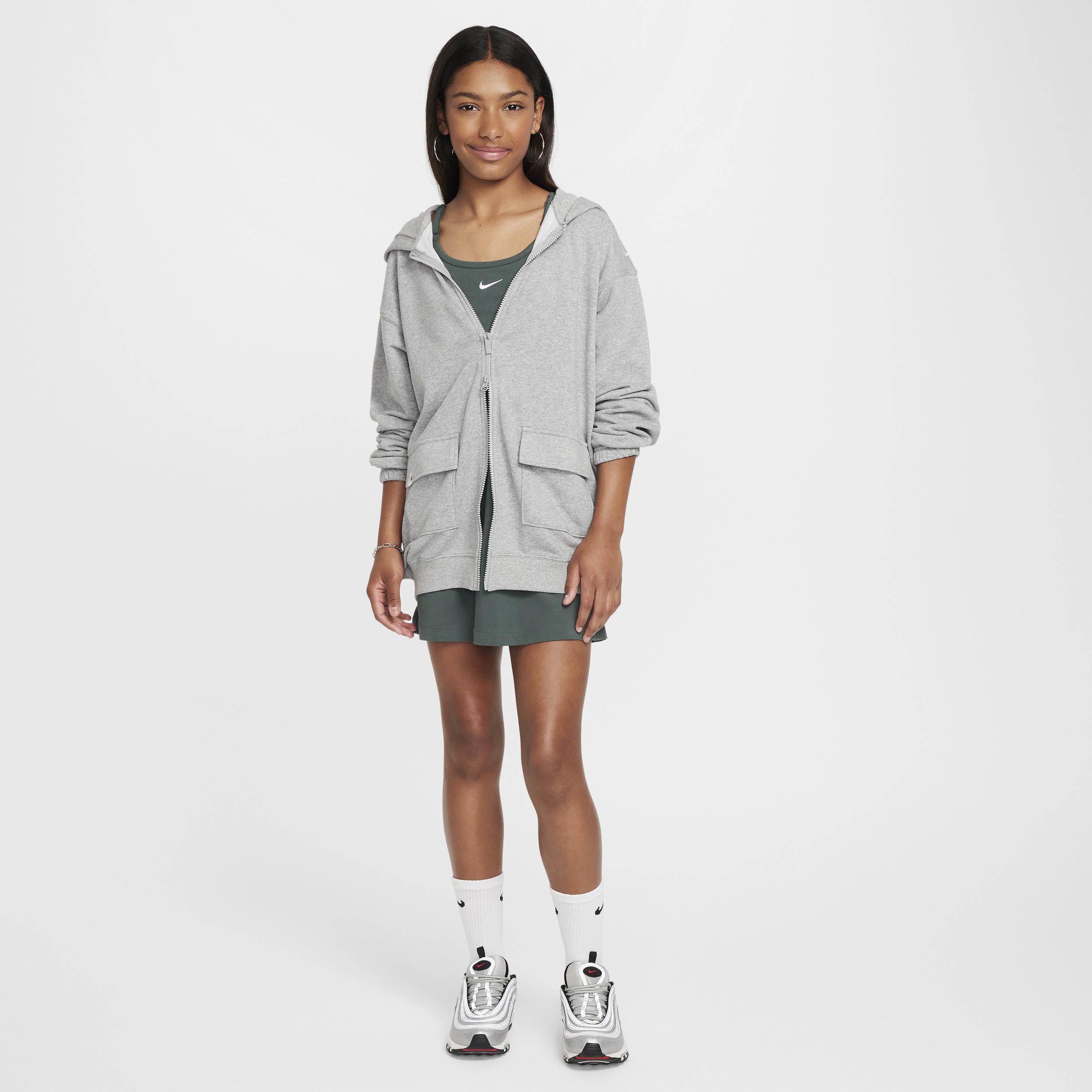 Unisex Nike Sportswear Girls' Dri-FIT Oversized Fleece Hoodie Product Image