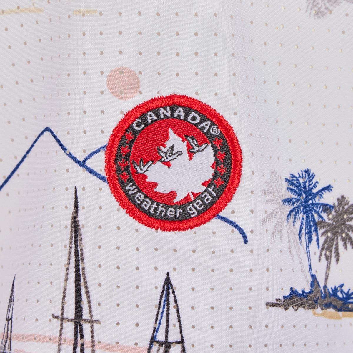 Canada Weather Gear Men's Perforated Button up Short Sleeve Shirt Product Image