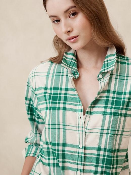 Classic Linen-Blend Shirt Product Image