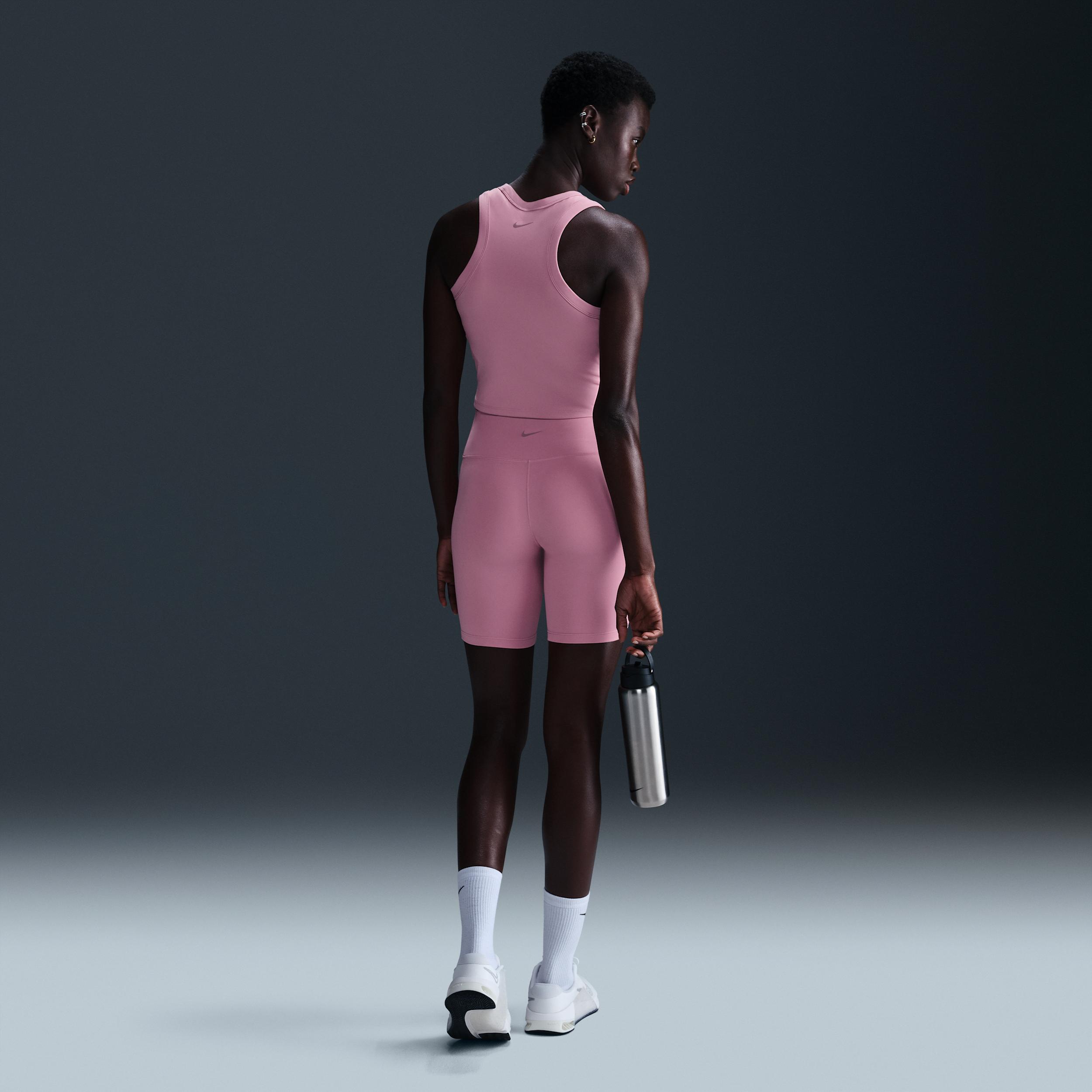 Nike Women's One High-Waisted 8" Biker Shorts with Pockets Product Image