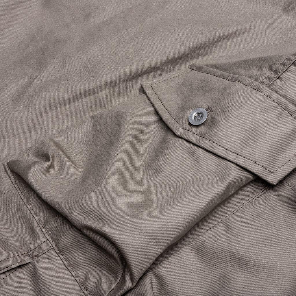 Multi-Pocket Chore Jacket - Grey Beige Male Product Image