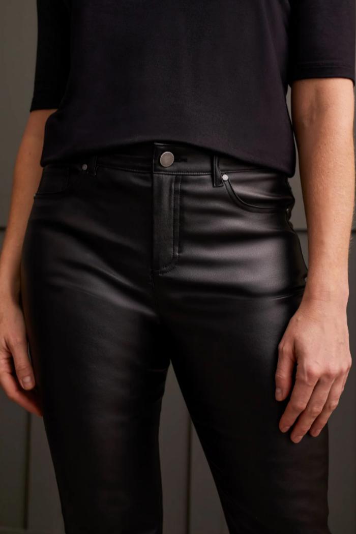 Coated Straight Leg 5 Pocket Pants Product Image