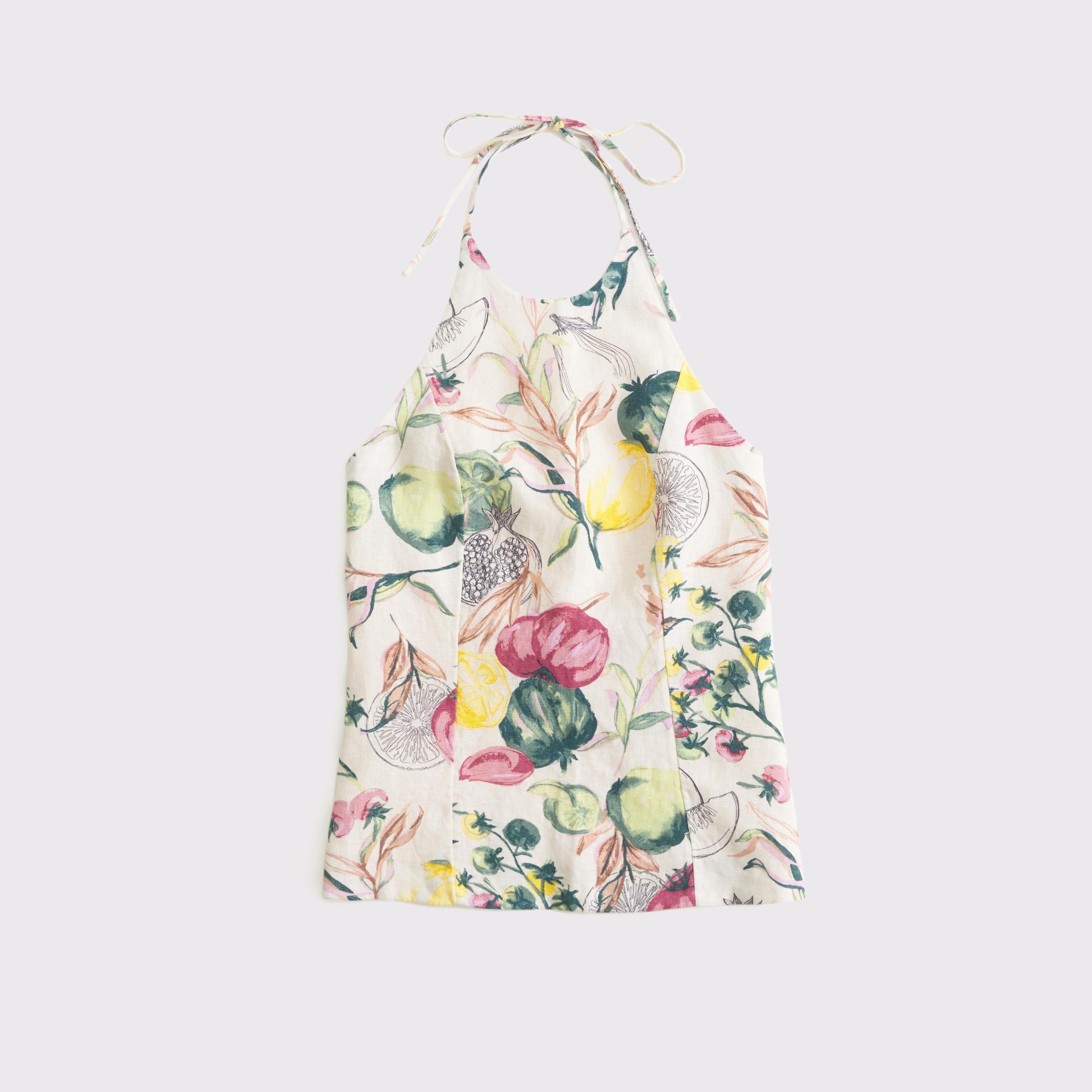 Premium Linen Halter Top Product Image