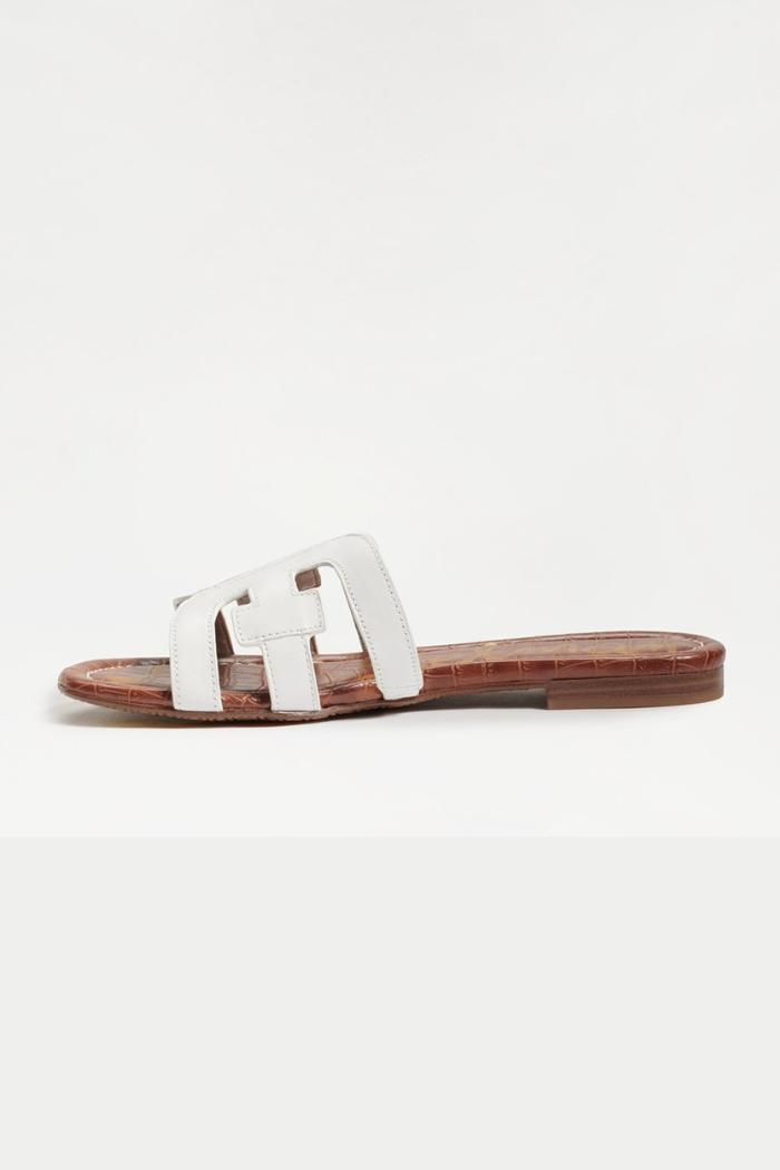 Bay Leather Double E Logo Slide Sandal Product Image