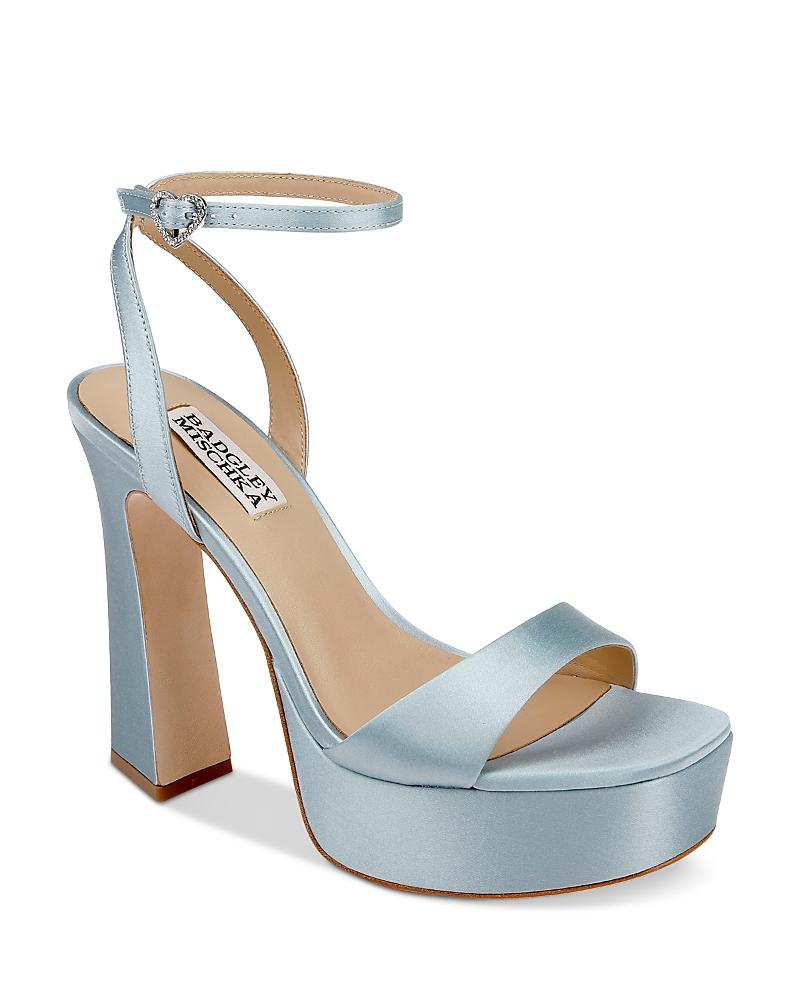 Badgley Mischka Womens Caia Square Toe High Heel Platform Sandals Product Image