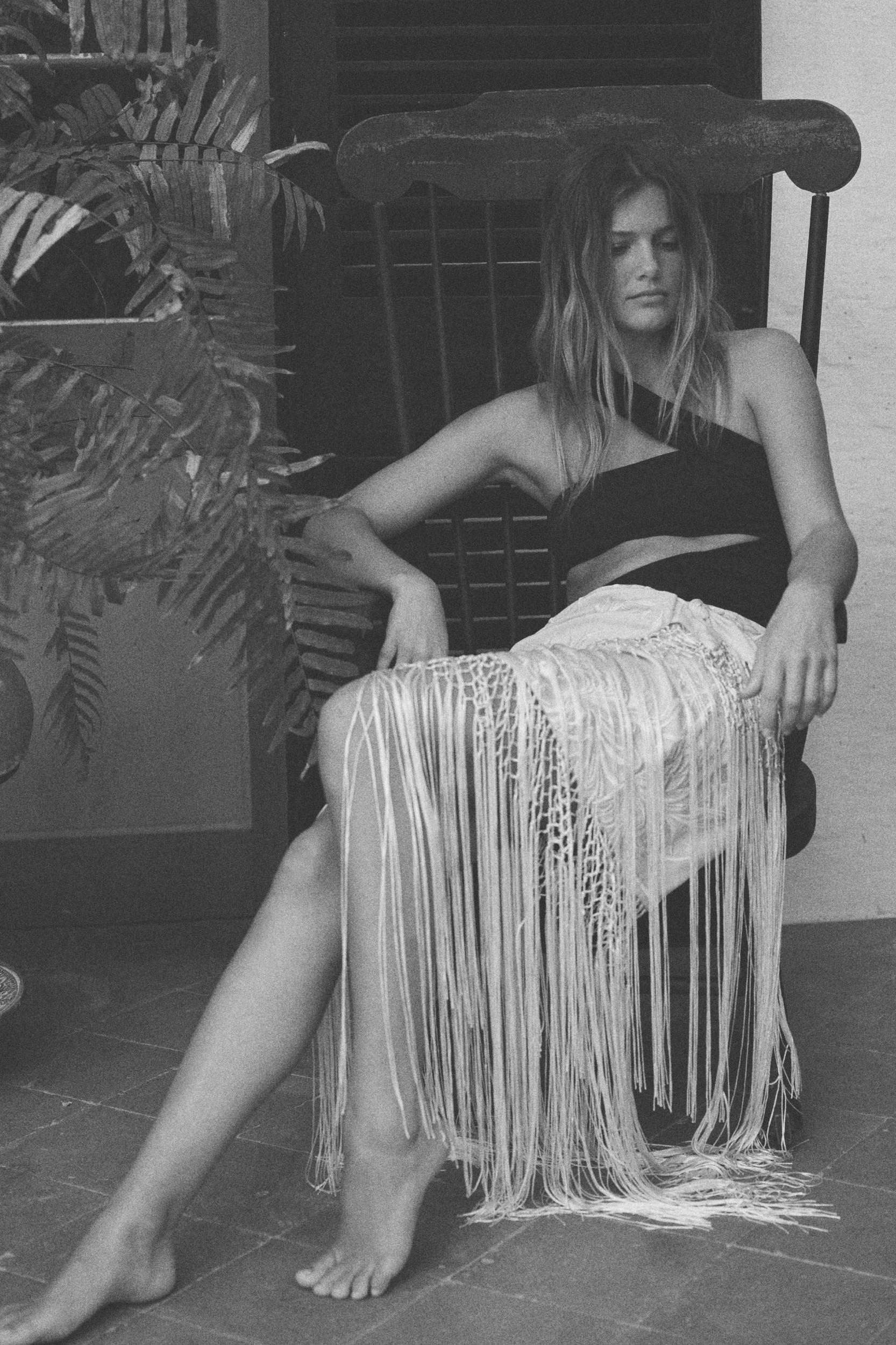 ASYMMETRIC CUT OUT POLYAMIDE BODYSUIT Product Image