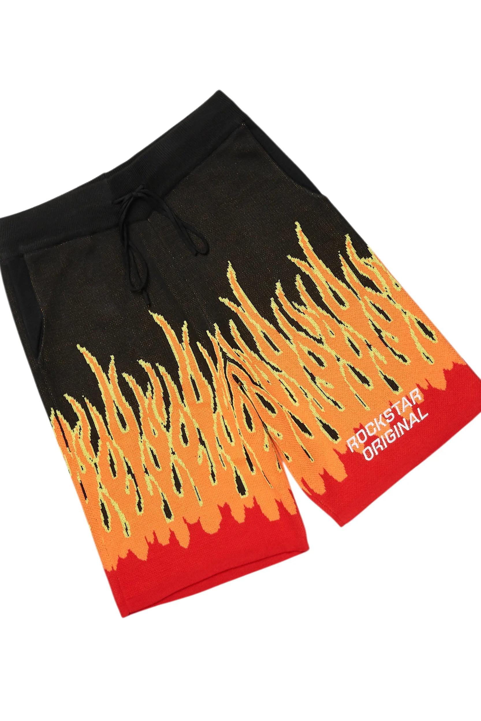 Roeland Black Flame Short Set Male Product Image