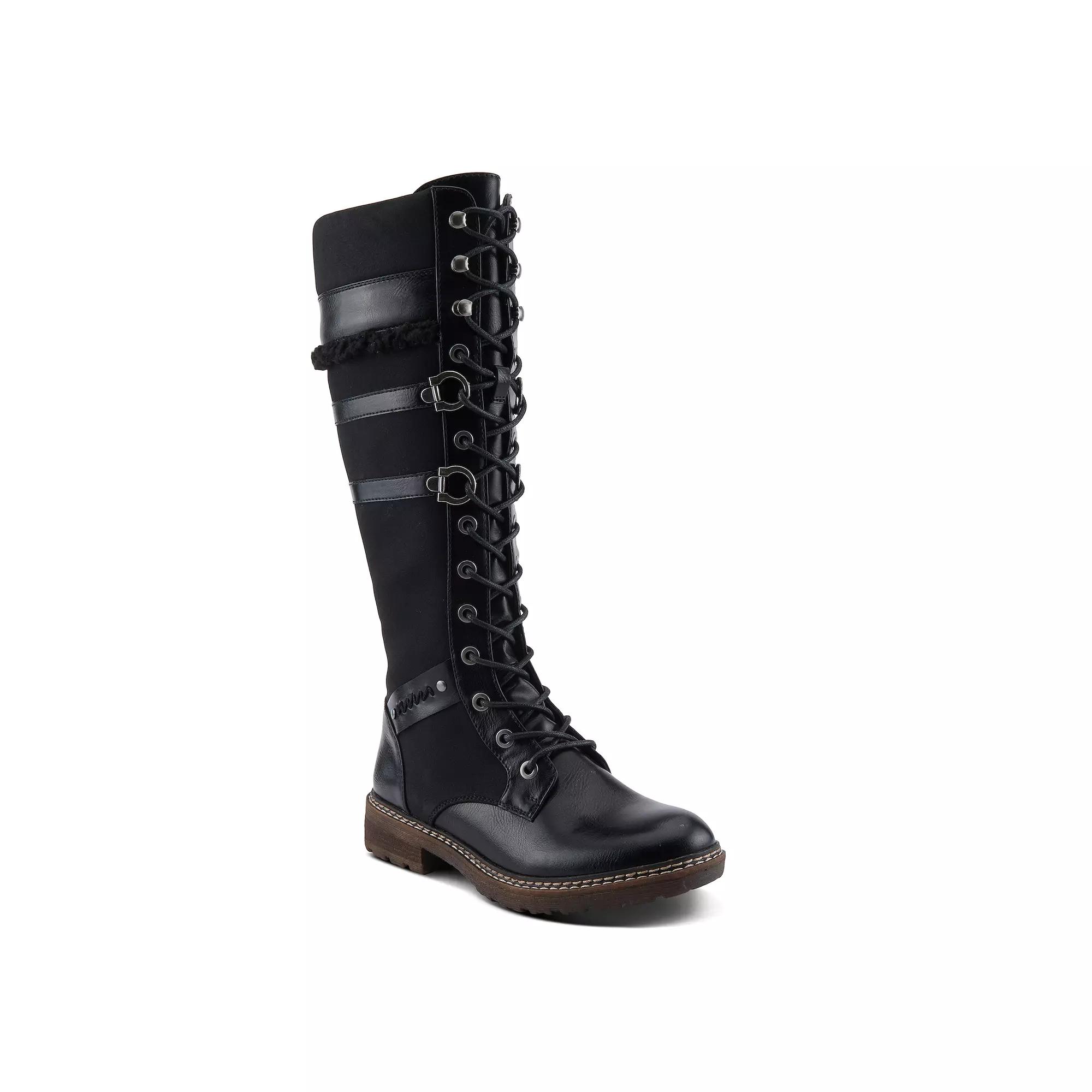 Patrizia Algeron Women's Calf Height Lace-Up Boots, Size: 39, Black Product Image