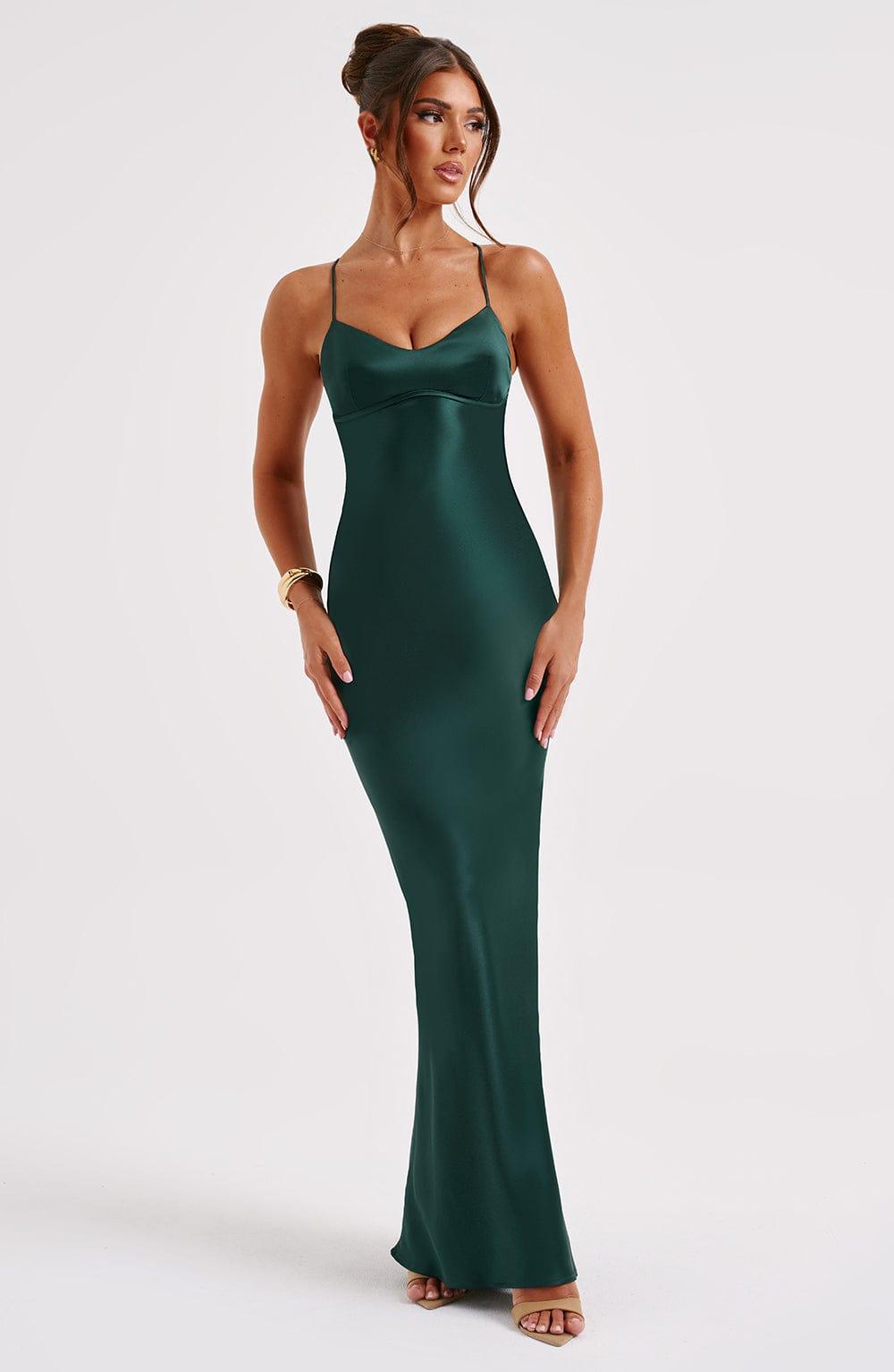Malika Maxi Dress - Emerald Product Image