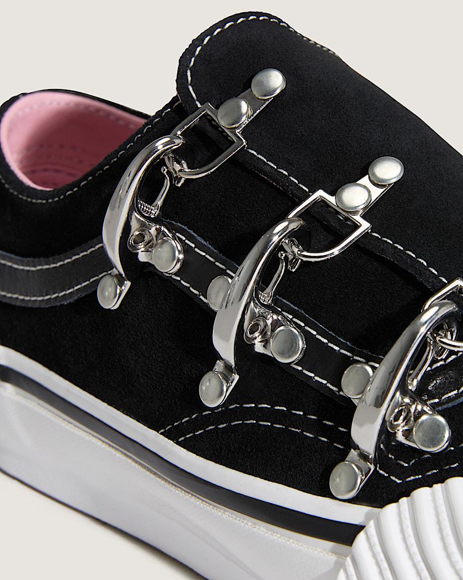 Premium Old Skool Wrap Karina Shoe in Black / White| Vans US Product Image