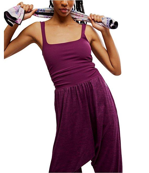 FP Movement Shiny Happy Square Neck Sleeveless Jumpsuit Product Image