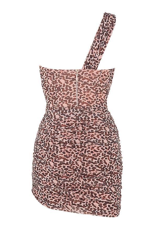 Clementine  animal print cut out mini dress Product Image